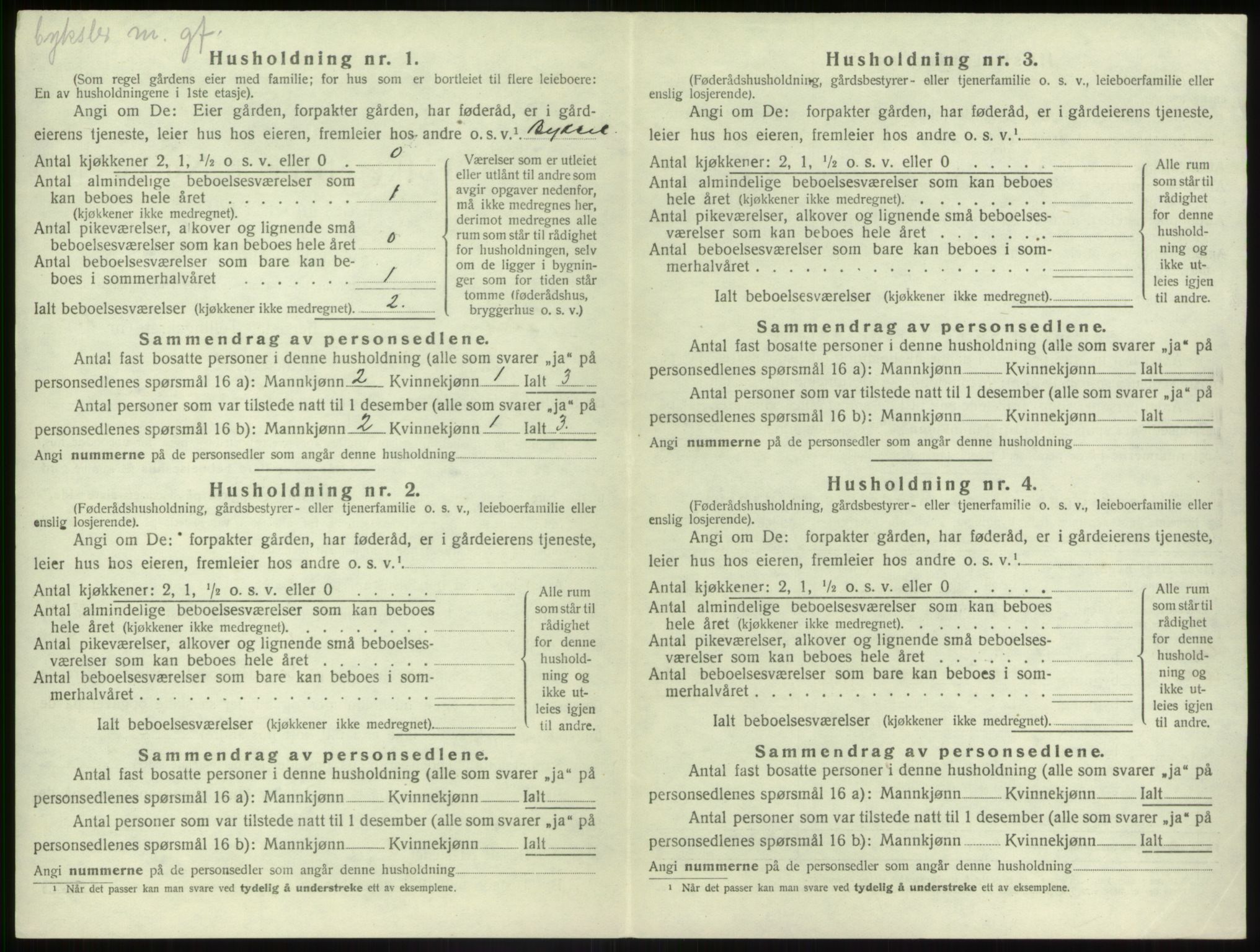 SAB, 1920 census for Jølster, 1920, p. 677