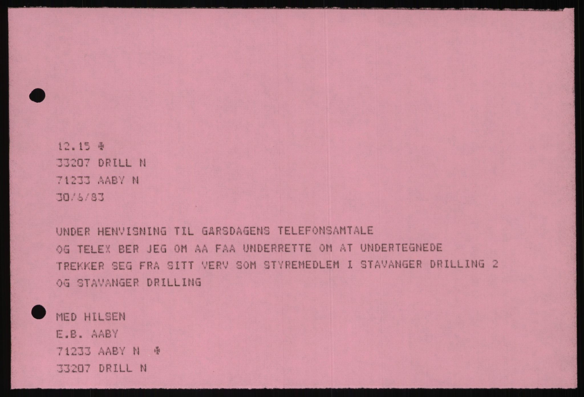 Pa 1503 - Stavanger Drilling AS, AV/SAST-A-101906/D/L0006: Korrespondanse og saksdokumenter, 1974-1984, p. 375