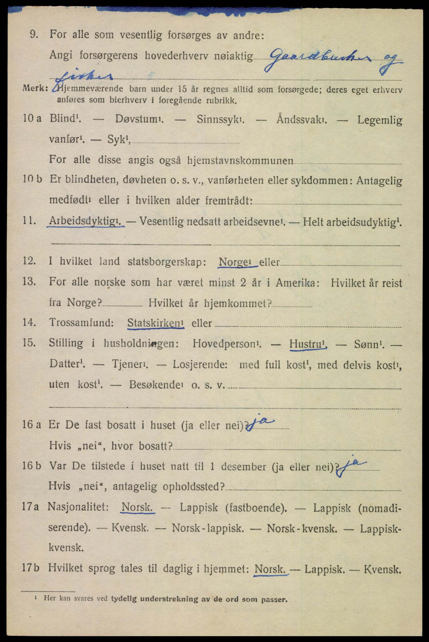 SAT, 1920 census for Øksnes, 1920, p. 1637