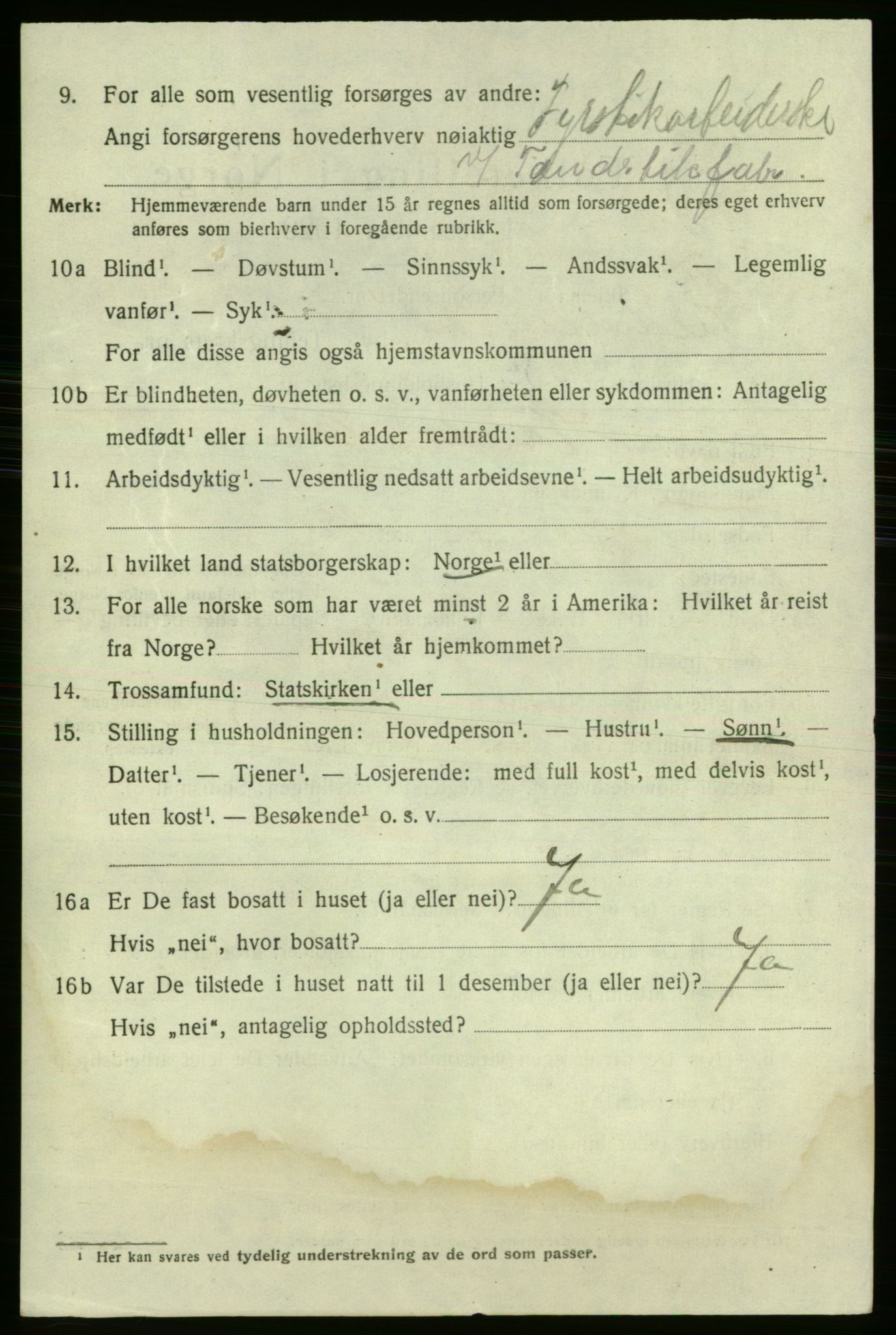 SAO, 1920 census for Fredrikshald, 1920, p. 17274