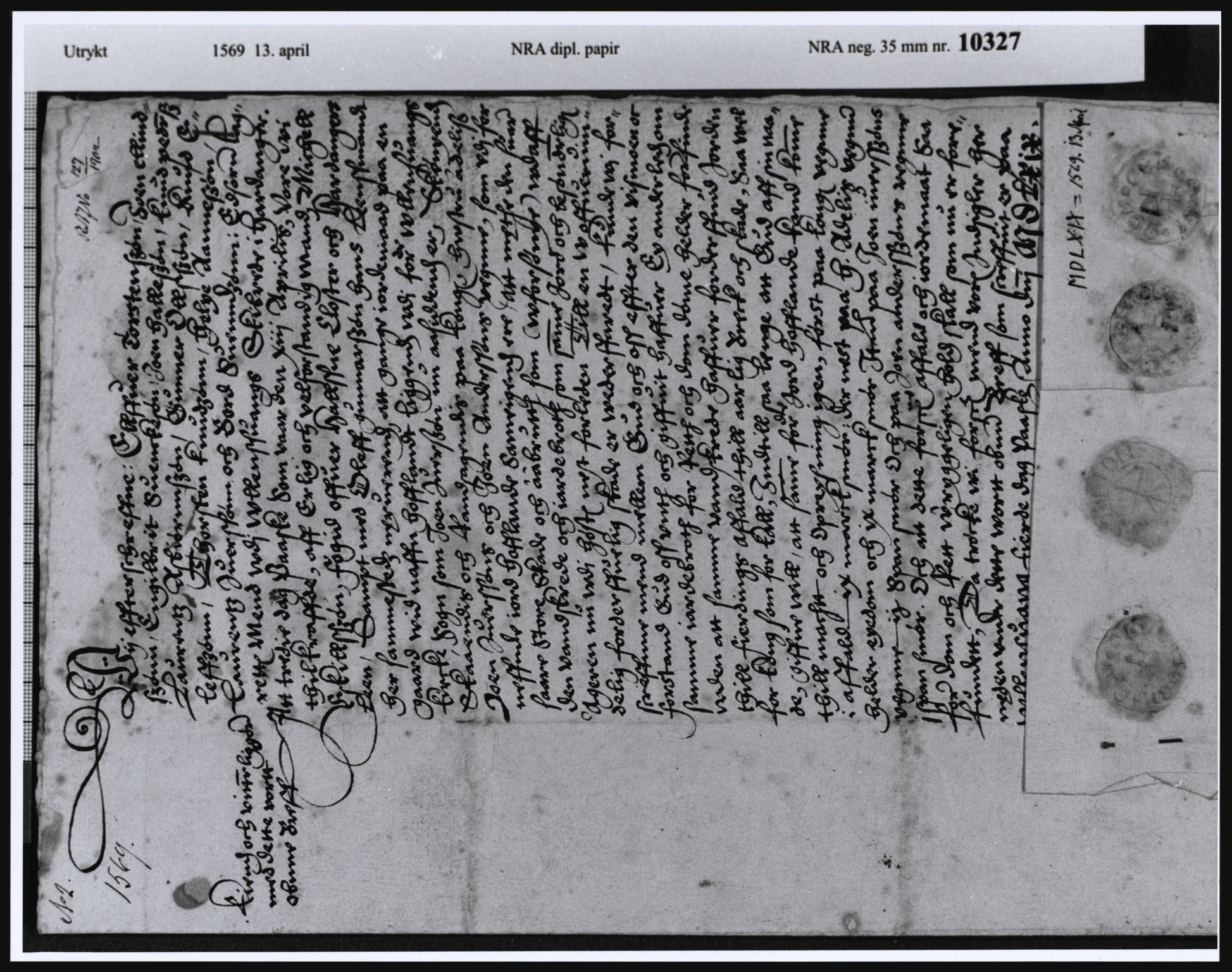 Riksarkivets diplomsamling, RA/EA-5965/F02, 1395-1570, p. 1592