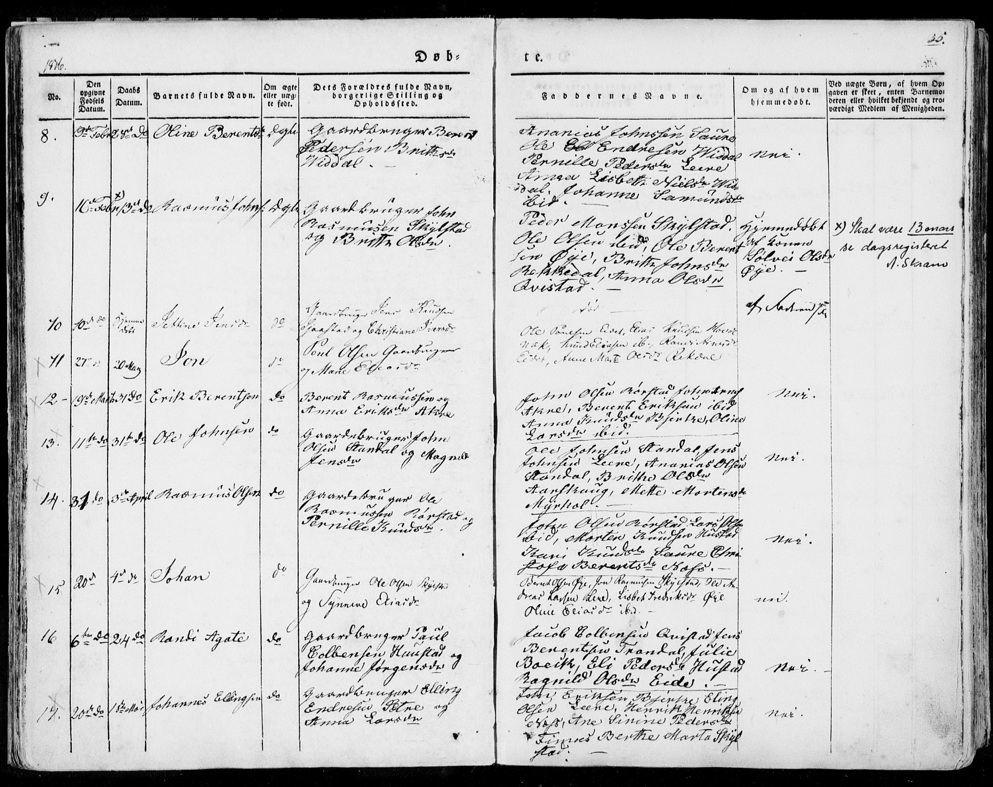 Ministerialprotokoller, klokkerbøker og fødselsregistre - Møre og Romsdal, AV/SAT-A-1454/515/L0208: Parish register (official) no. 515A04, 1830-1846, p. 35