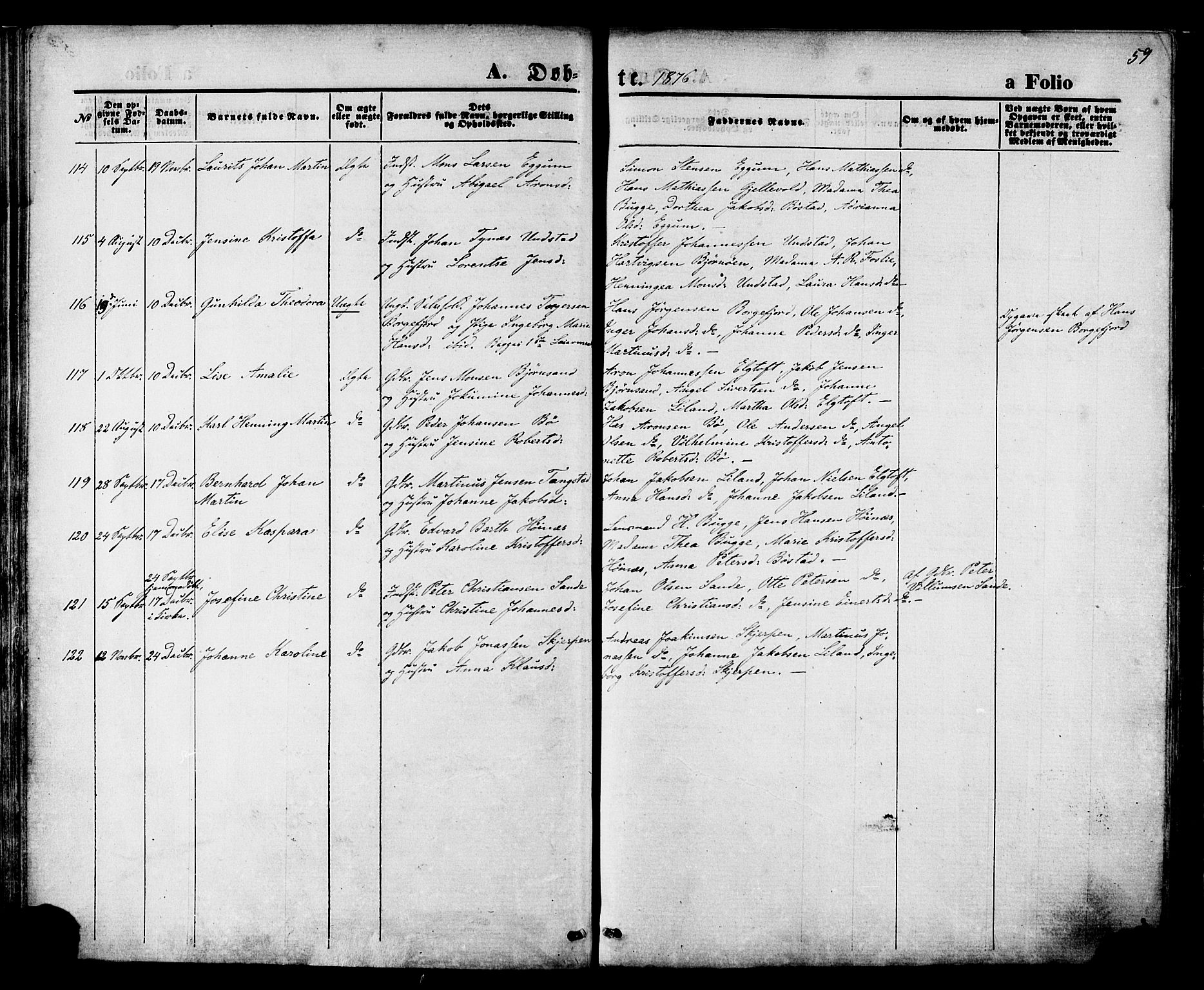 Ministerialprotokoller, klokkerbøker og fødselsregistre - Nordland, AV/SAT-A-1459/880/L1132: Parish register (official) no. 880A06, 1869-1887, p. 59