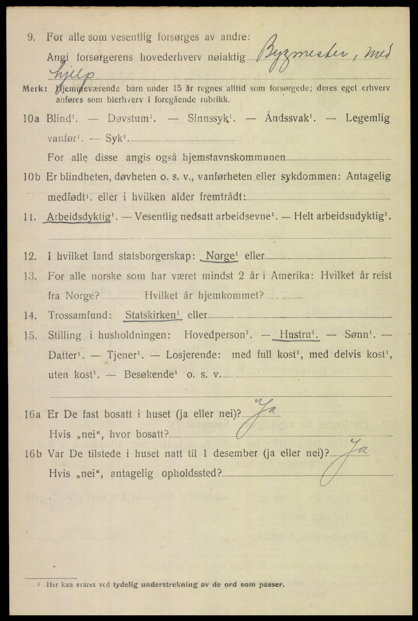 SAH, 1920 census for Elverum, 1920, p. 7723