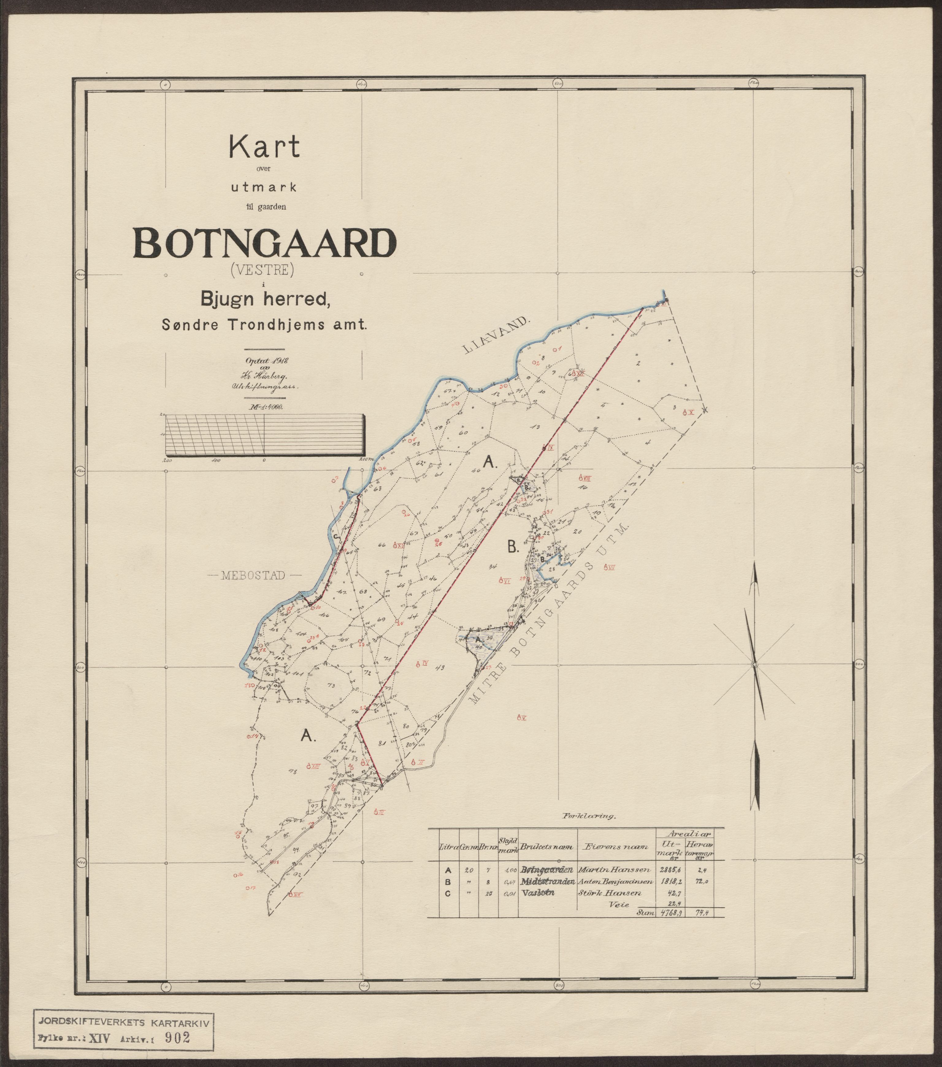 Jordskifteverkets kartarkiv, AV/RA-S-3929/T, 1859-1988, p. 1432