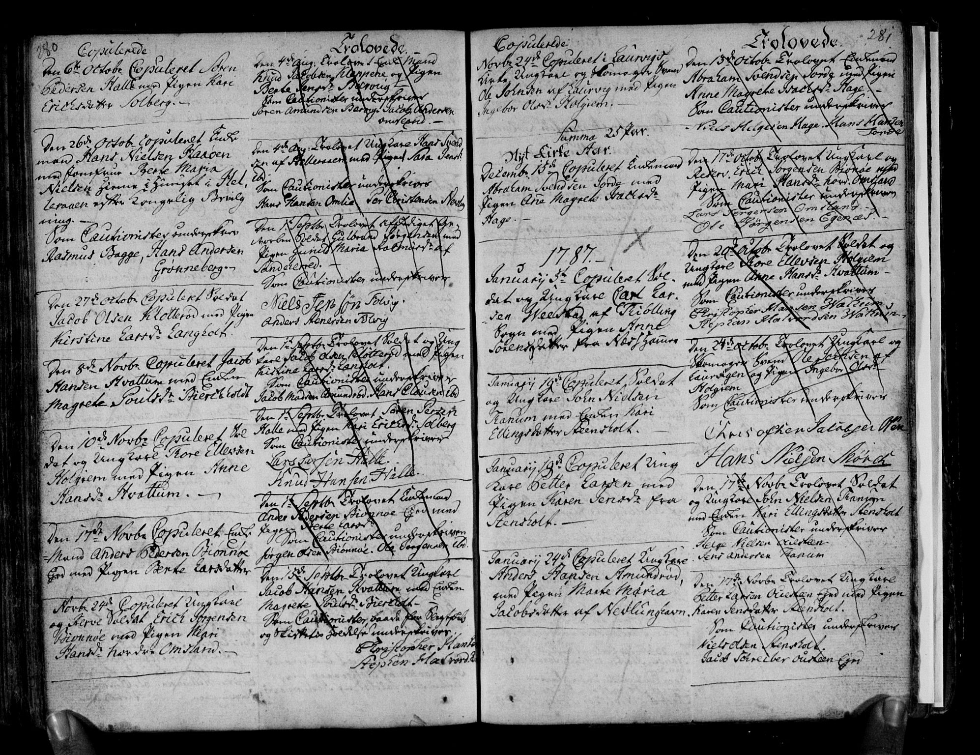 Brunlanes kirkebøker, SAKO/A-342/F/Fa/L0001: Parish register (official) no. I 1, 1766-1801, p. 280-281