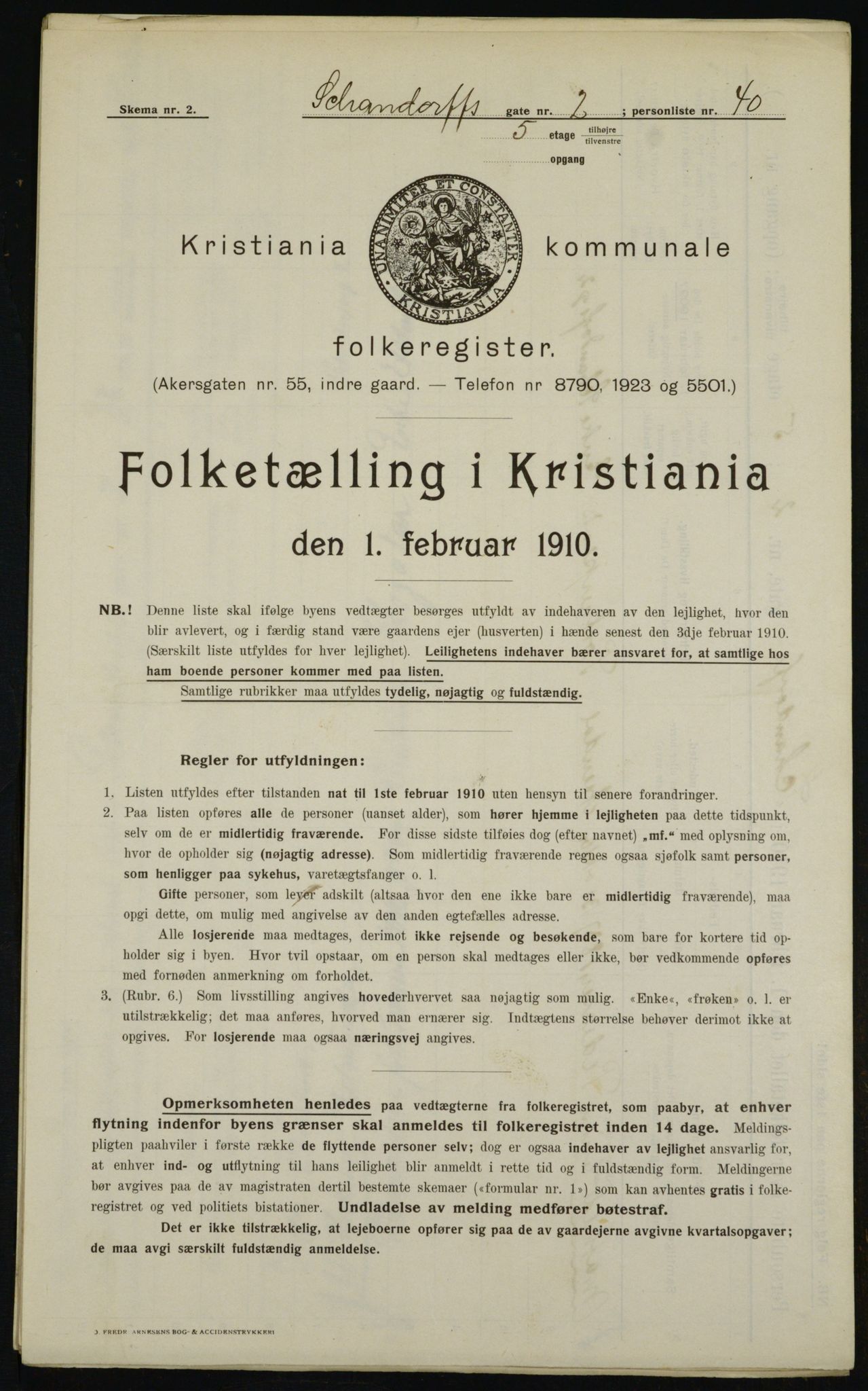 OBA, Municipal Census 1910 for Kristiania, 1910, p. 85514