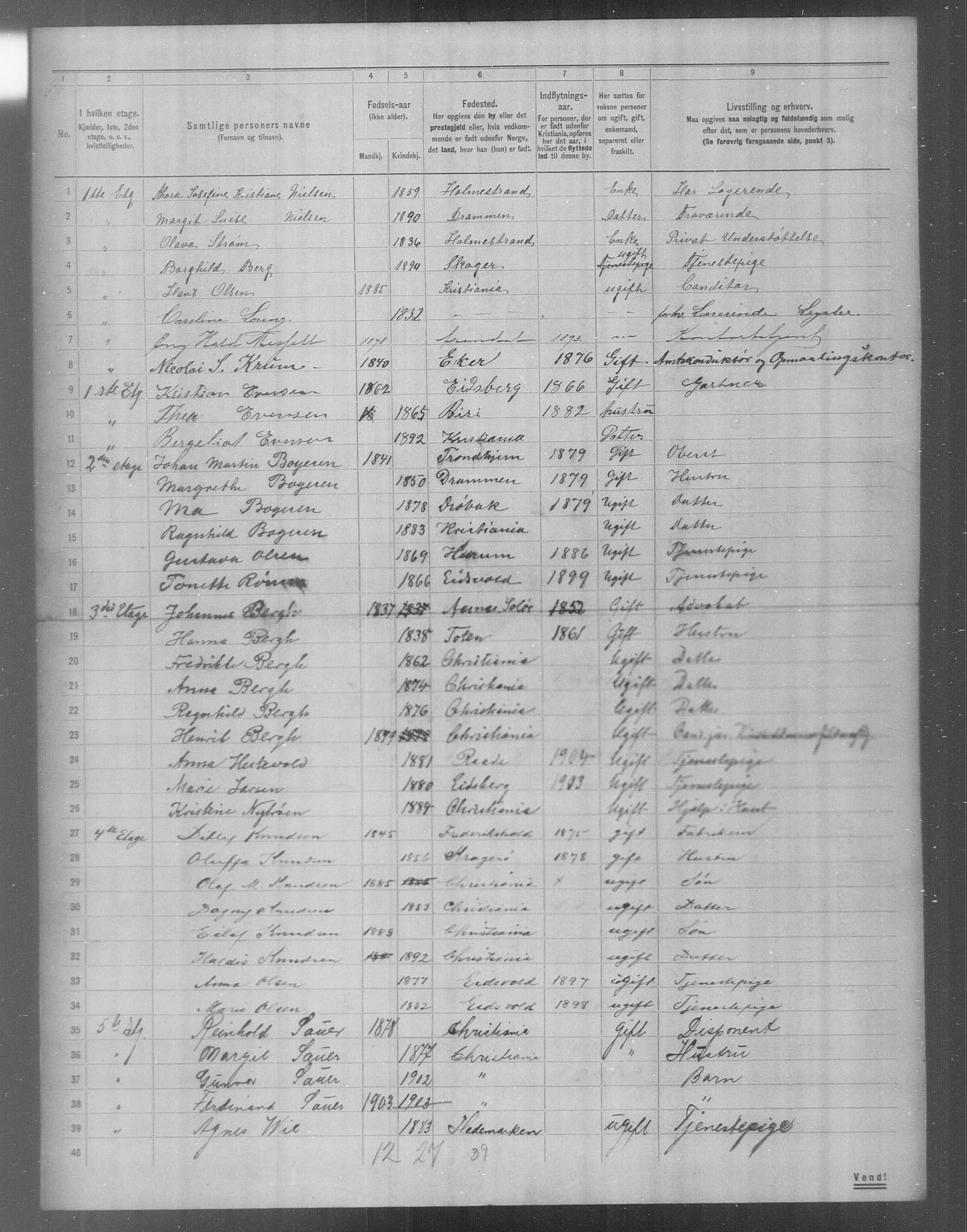 OBA, Municipal Census 1904 for Kristiania, 1904, p. 18942