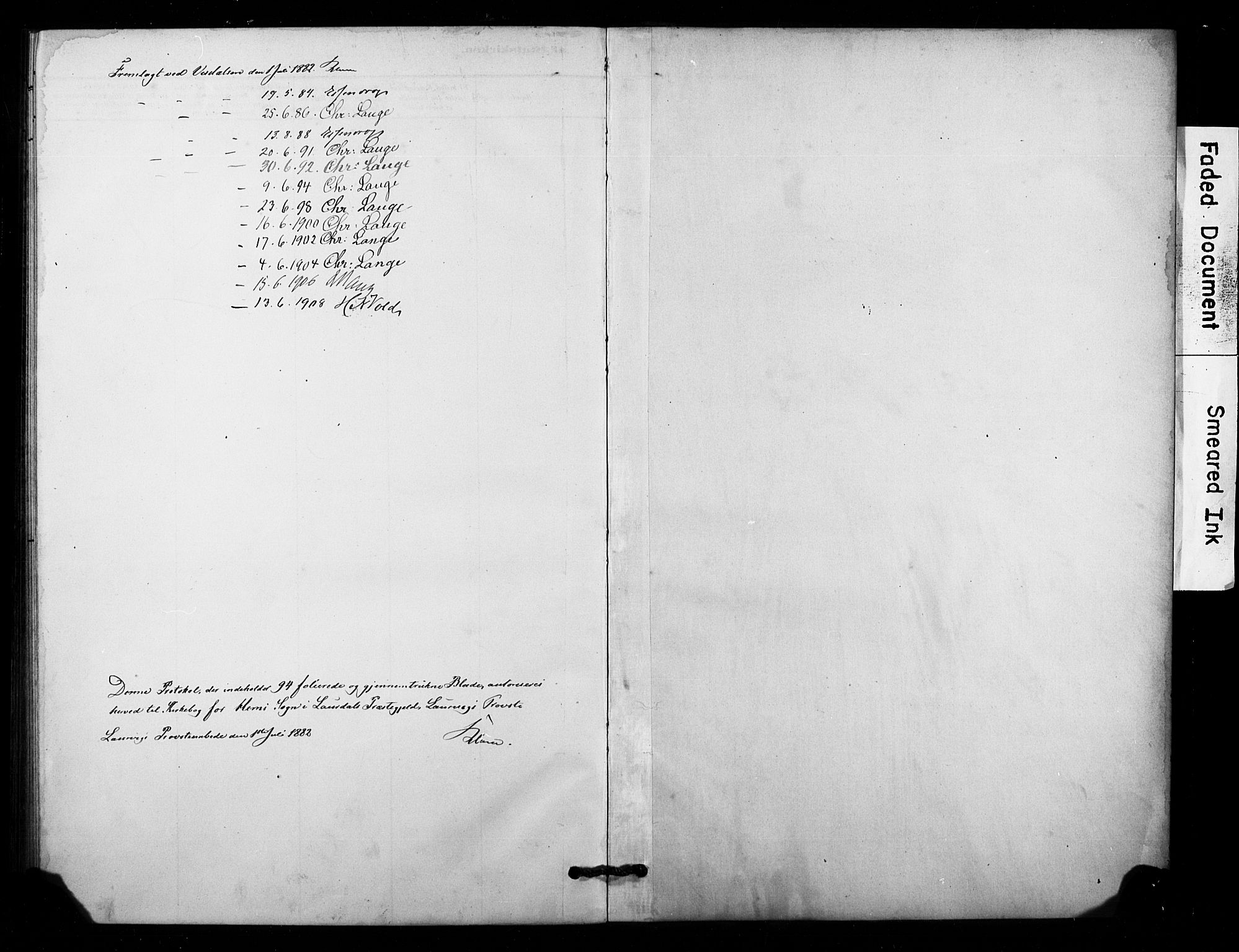 Lardal kirkebøker, SAKO/A-350/F/Fc/L0001: Parish register (official) no. III 1, 1881-1906