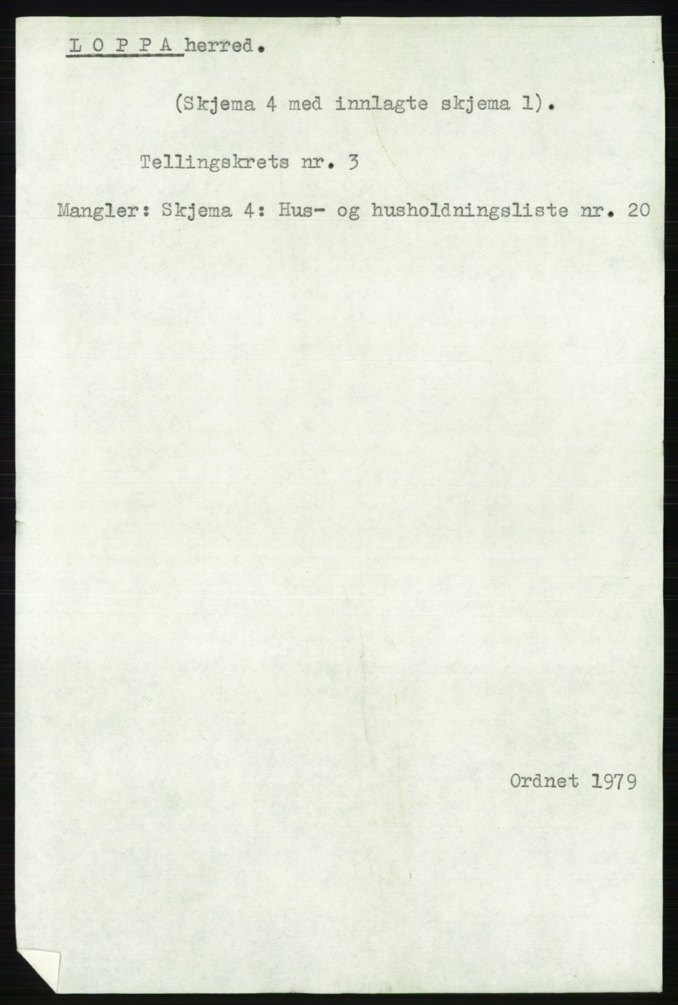 SATØ, 1920 census for Loppa, 1920, p. 1013