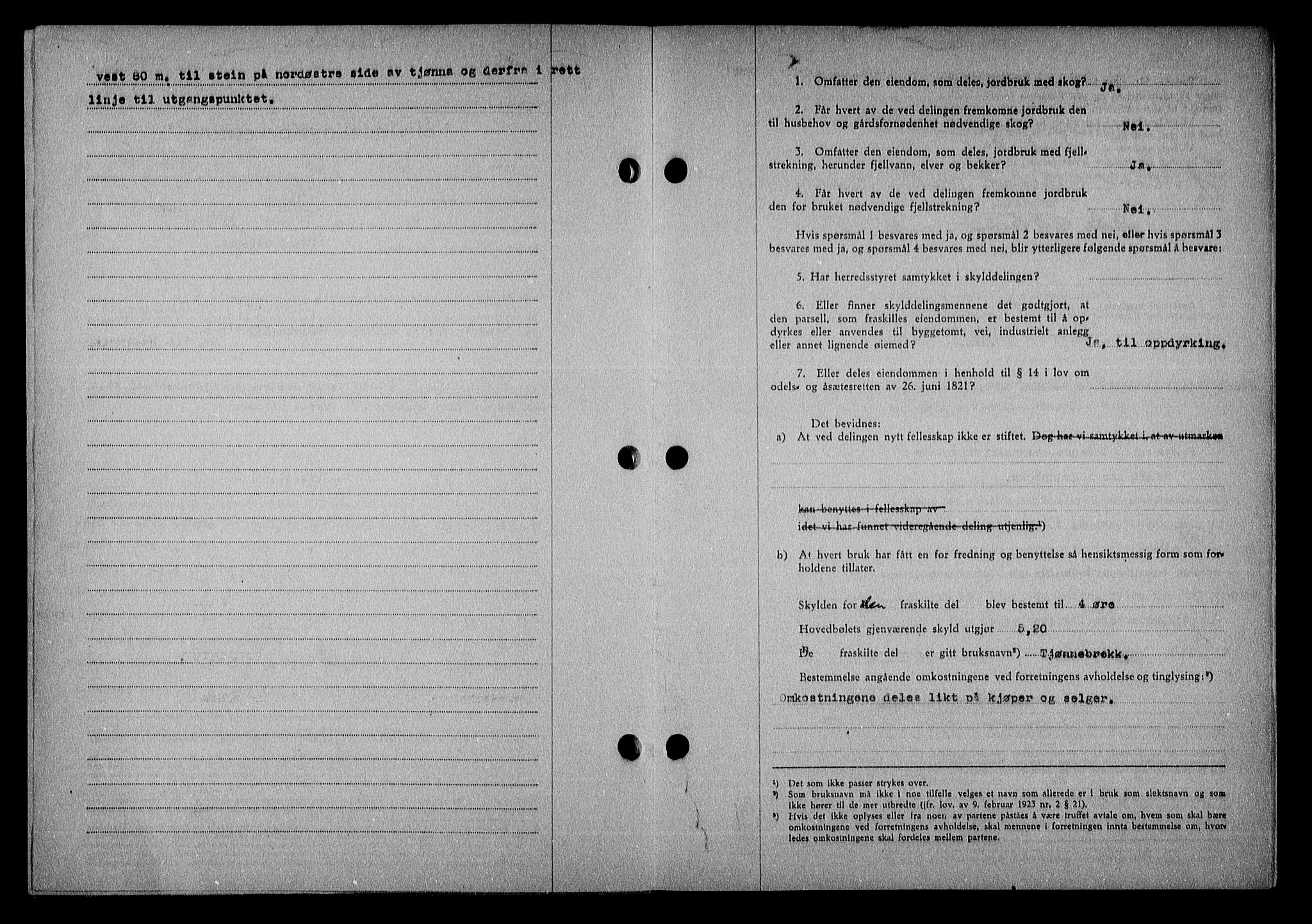 Nedenes sorenskriveri, AV/SAK-1221-0006/G/Gb/Gba/L0050: Mortgage book no. A-IV, 1942-1943, Diary no: : 398/1943