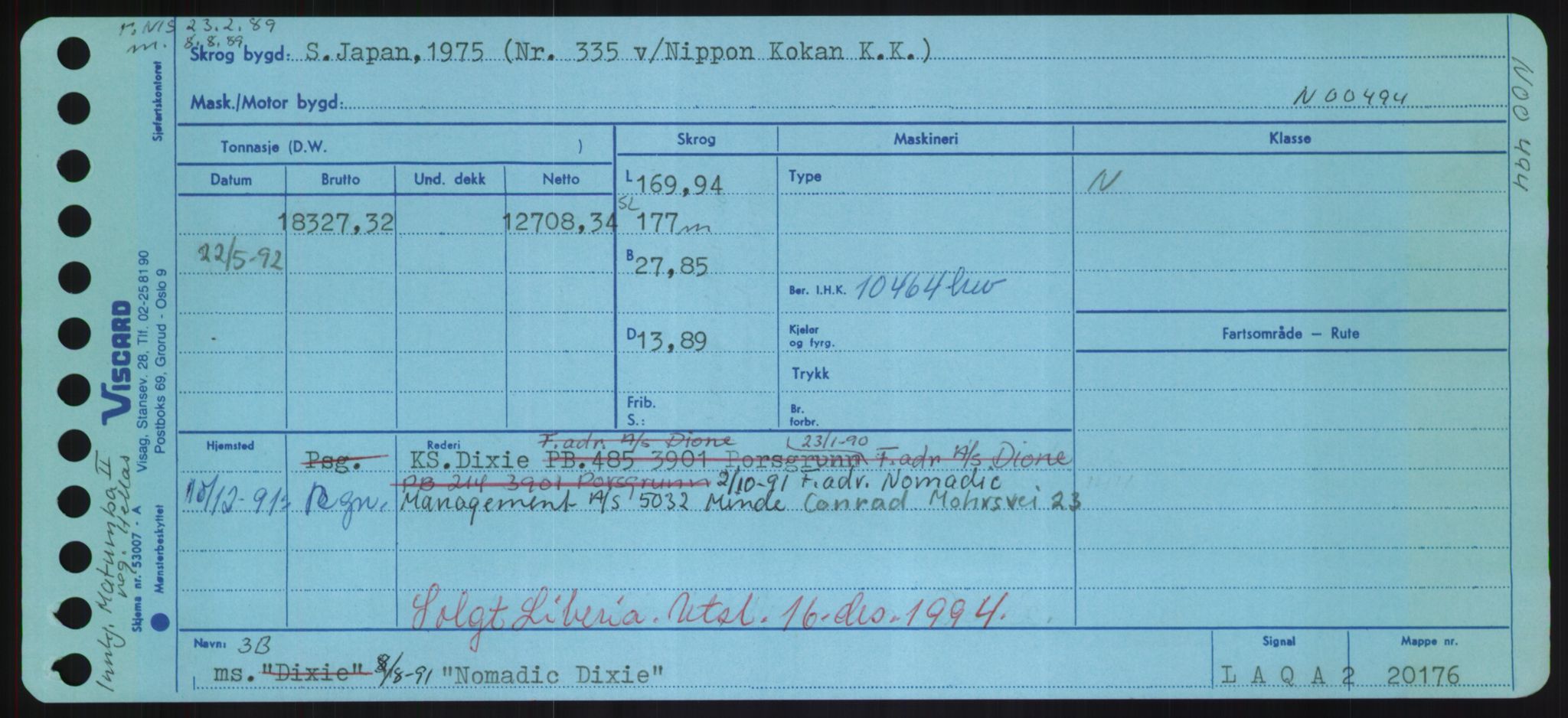 Sjøfartsdirektoratet med forløpere, Skipsmålingen, AV/RA-S-1627/H/Hd/L0026: Fartøy, N-Norhol, p. 249