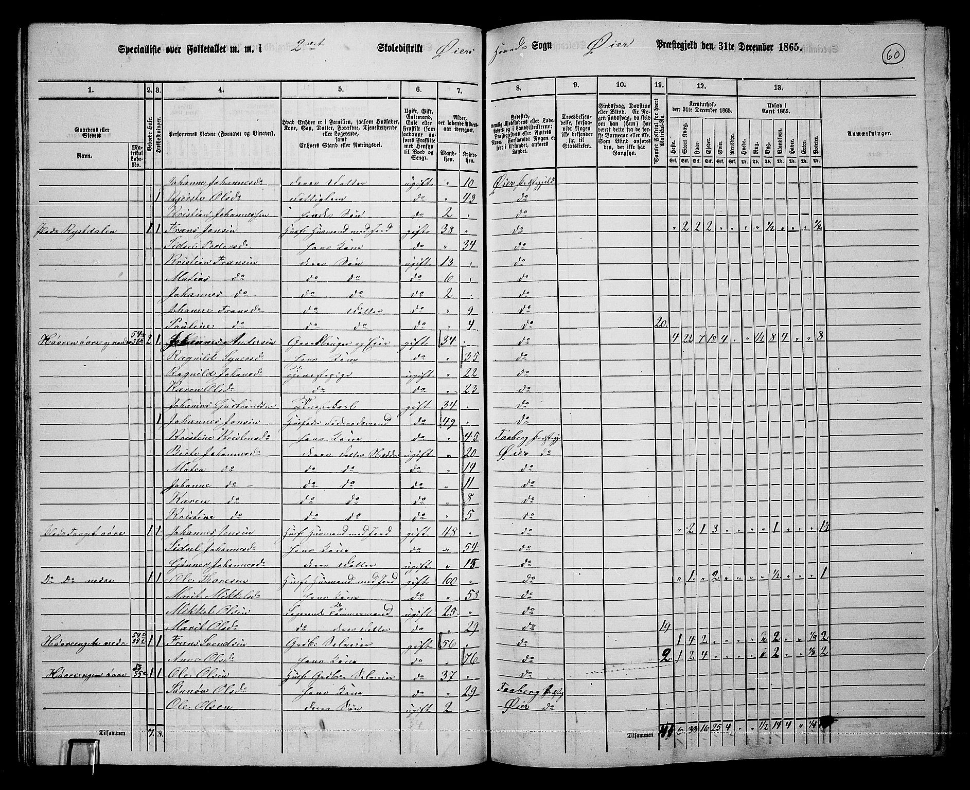 RA, 1865 census for Øyer, 1865, p. 55