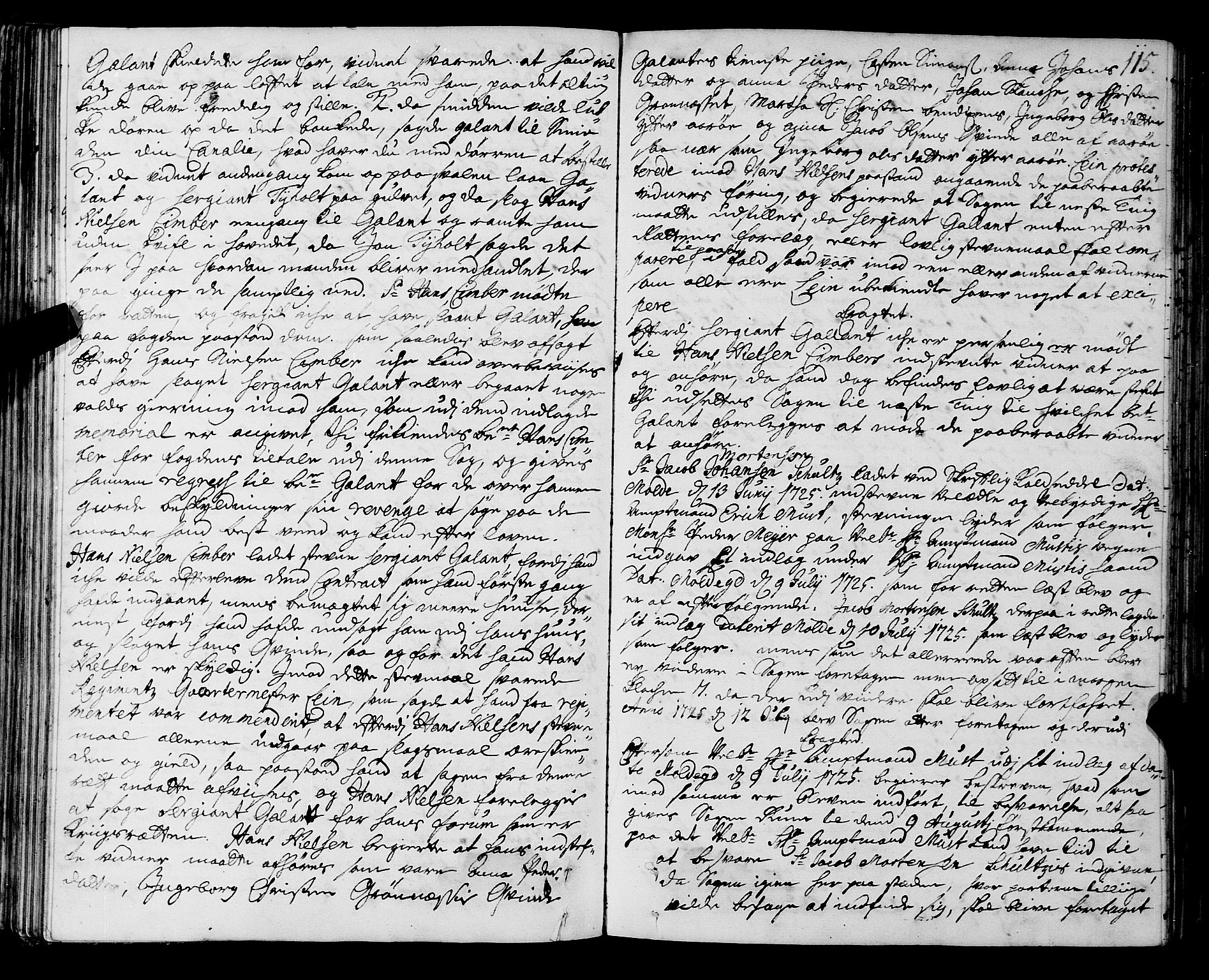 Romsdal sorenskriveri, SAT/A-4149/1/1/1A/L0009: Tingbok, 1722-1728, p. 114b-115a