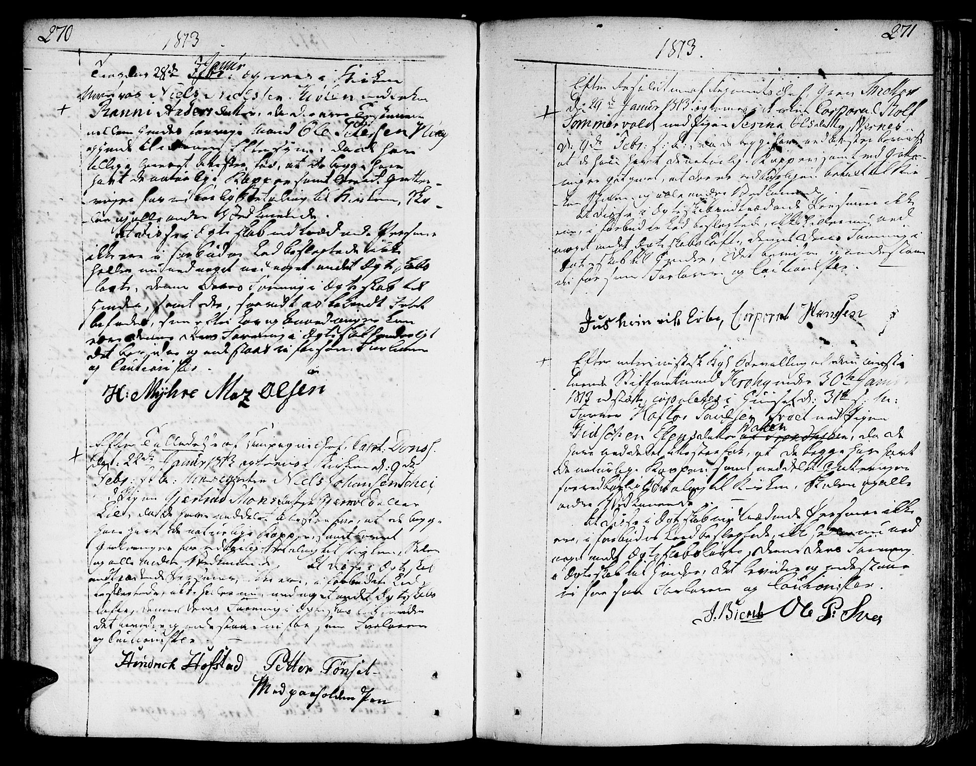 Ministerialprotokoller, klokkerbøker og fødselsregistre - Sør-Trøndelag, SAT/A-1456/602/L0105: Parish register (official) no. 602A03, 1774-1814, p. 270-271