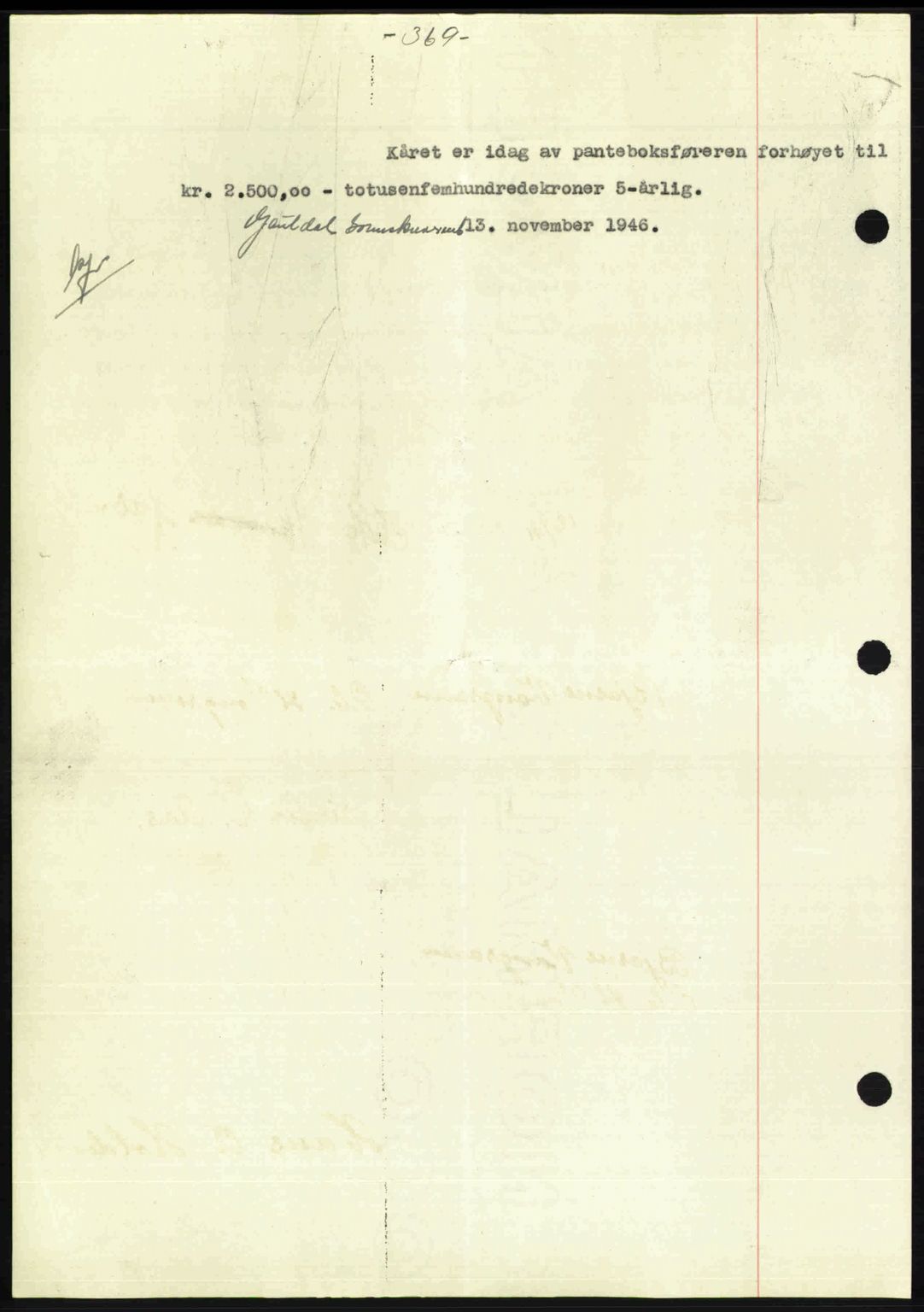 Gauldal sorenskriveri, SAT/A-0014/1/2/2C: Mortgage book no. A2, 1946-1946, Diary no: : 1154/1946