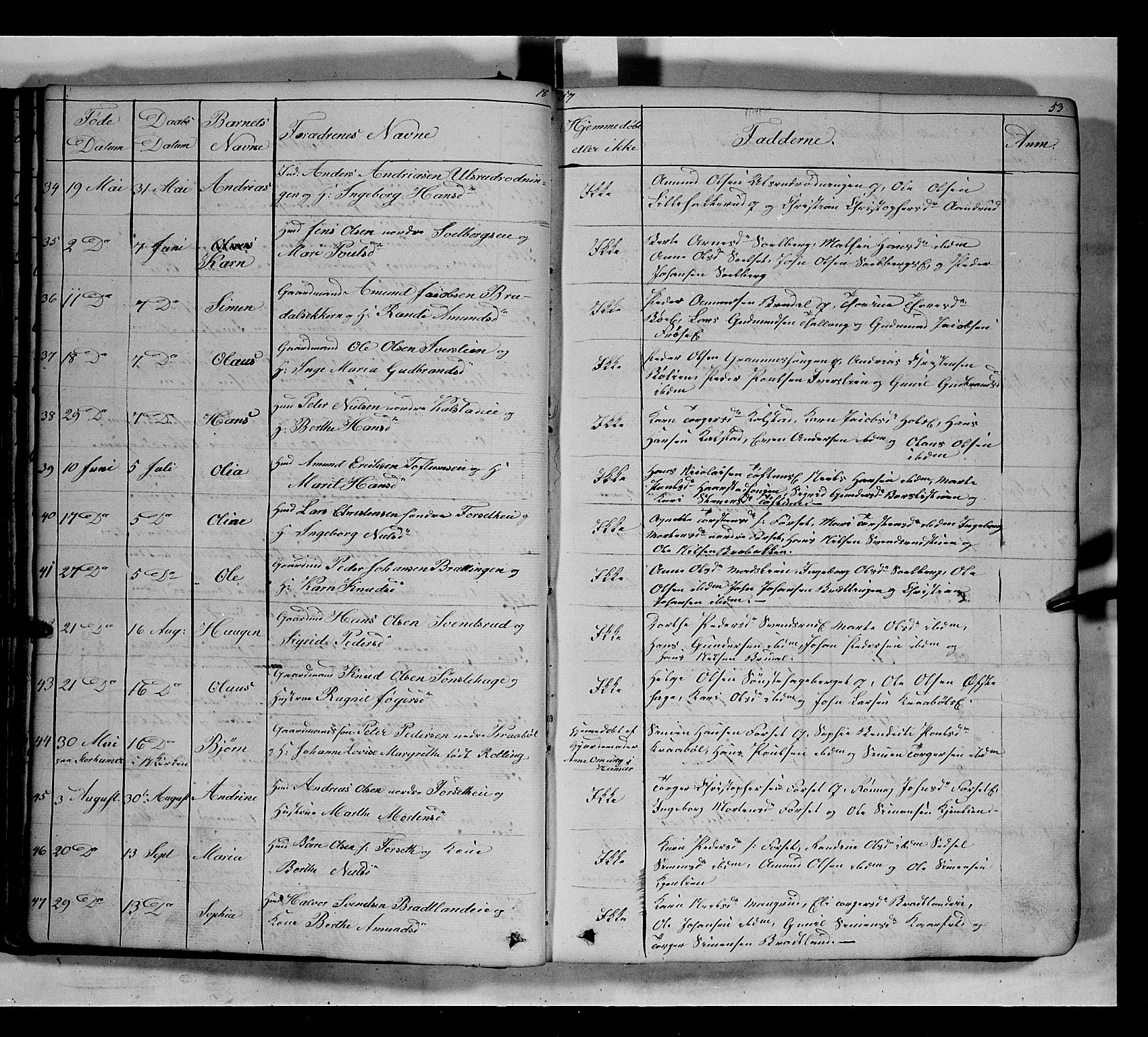 Gausdal prestekontor, AV/SAH-PREST-090/H/Ha/Hab/L0005: Parish register (copy) no. 5, 1846-1867, p. 53