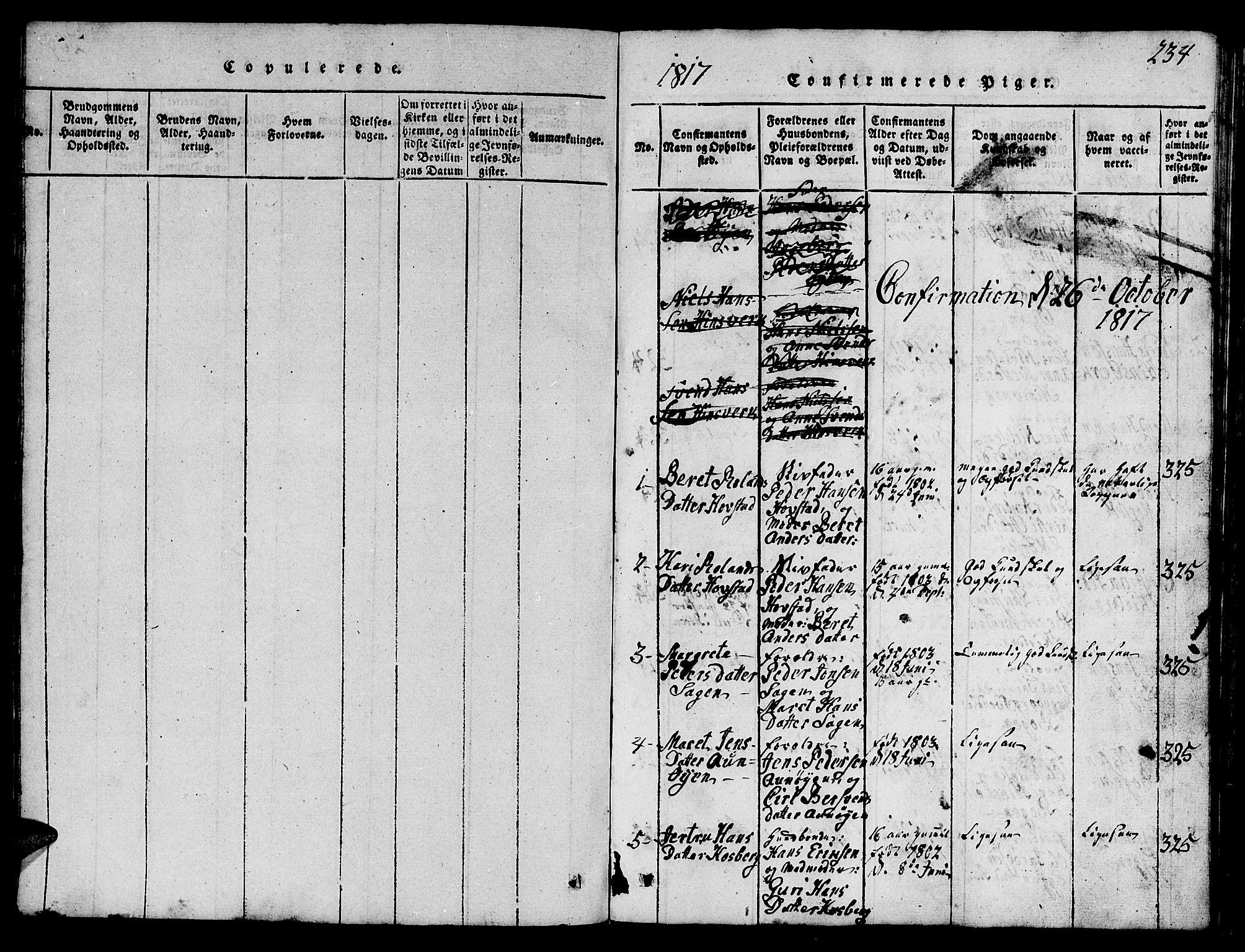 Ministerialprotokoller, klokkerbøker og fødselsregistre - Sør-Trøndelag, SAT/A-1456/688/L1026: Parish register (copy) no. 688C01, 1817-1860, p. 234