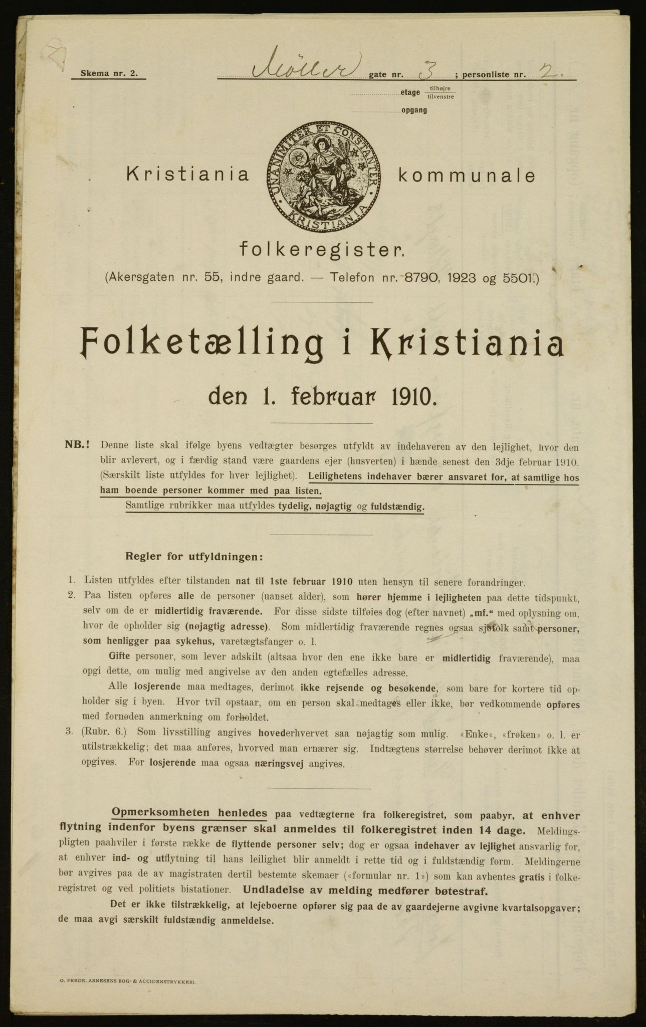 OBA, Municipal Census 1910 for Kristiania, 1910, p. 66060