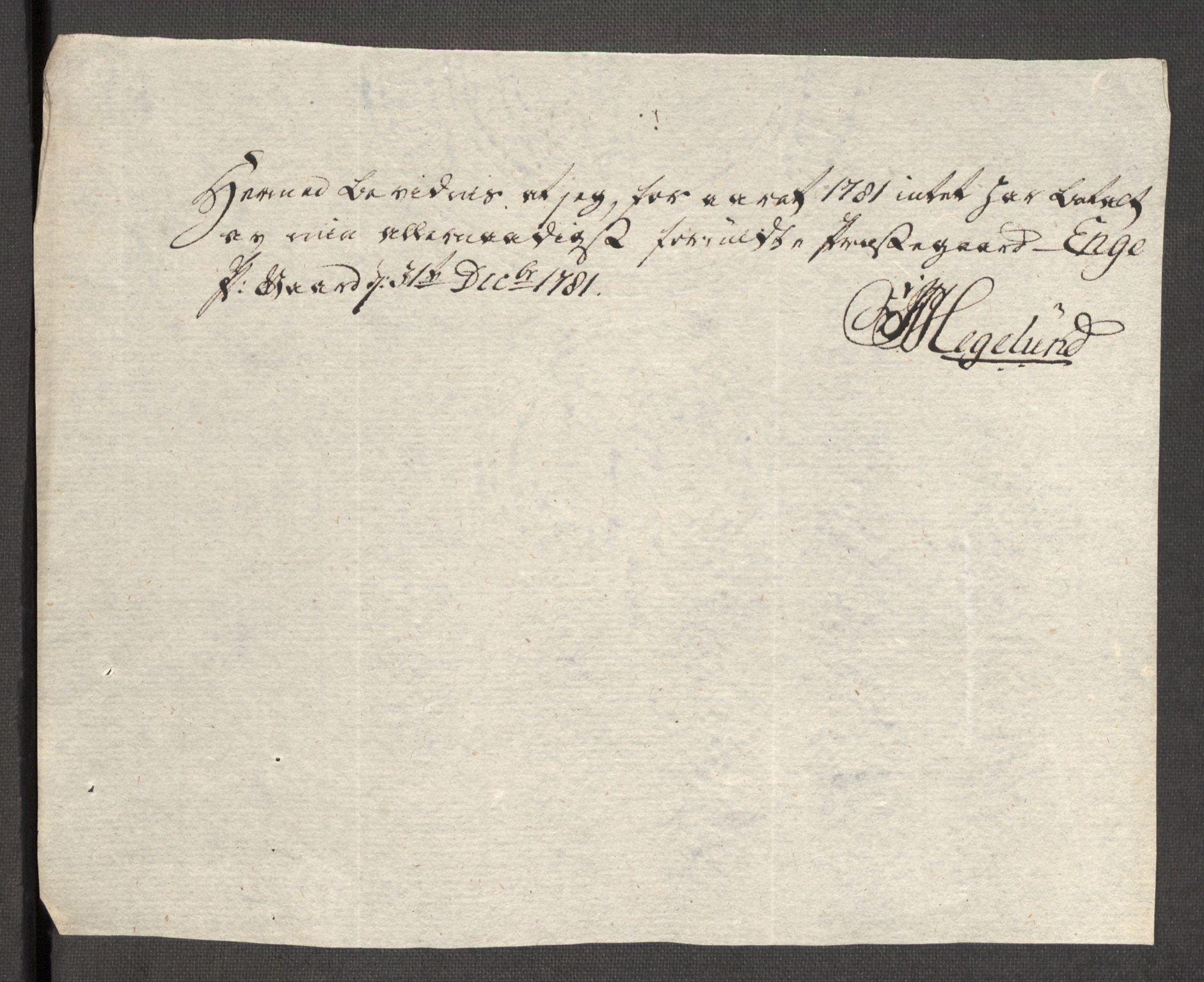 Rentekammeret inntil 1814, Reviderte regnskaper, Fogderegnskap, AV/RA-EA-4092/R48/L3097: Fogderegnskap Sunnhordland og Hardanger, 1781, p. 327