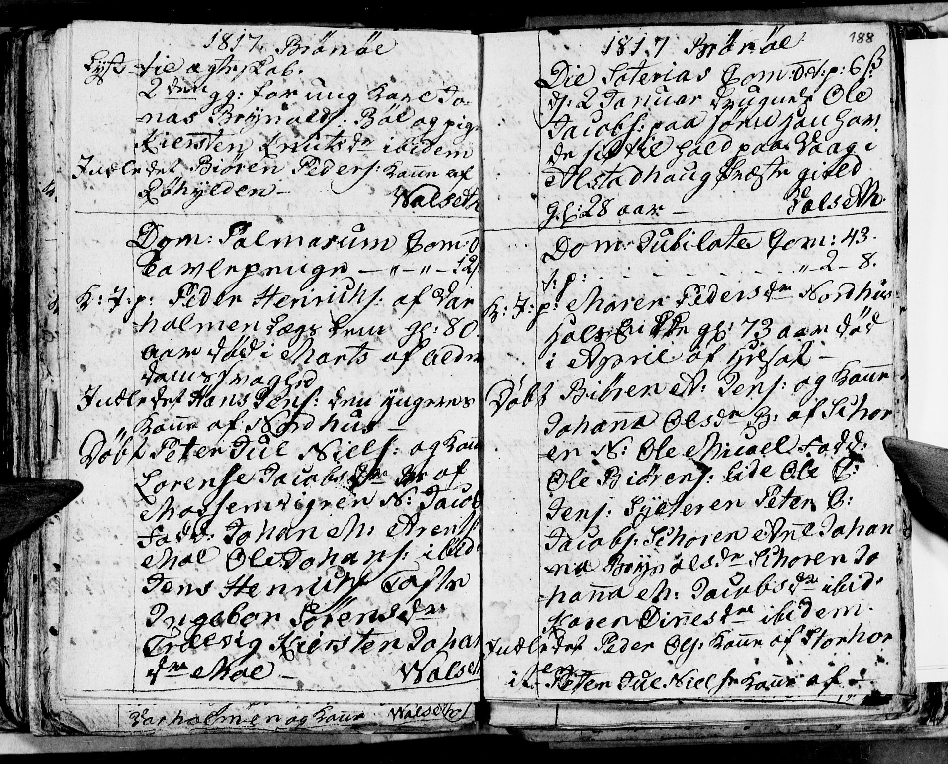 Ministerialprotokoller, klokkerbøker og fødselsregistre - Nordland, AV/SAT-A-1459/813/L0209: Parish register (copy) no. 813C01, 1803-1821, p. 188