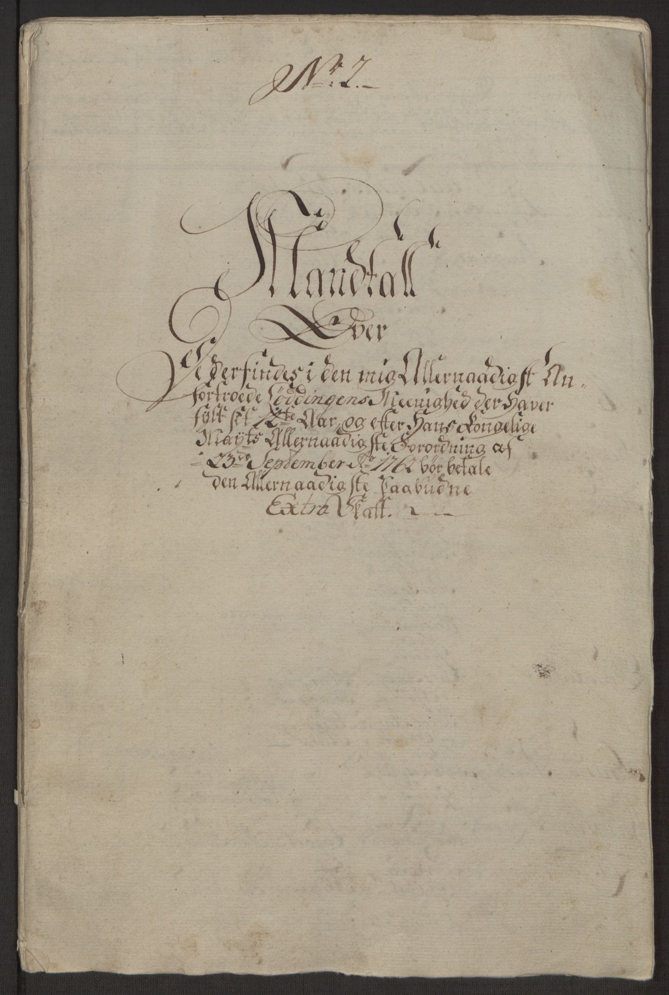 Rentekammeret inntil 1814, Realistisk ordnet avdeling, RA/EA-4070/Ol/L0022a/0001: [Gg 10]: Ekstraskatten, 23.09.1762. Nordlands amt / Salten, 1762-1763, p. 23