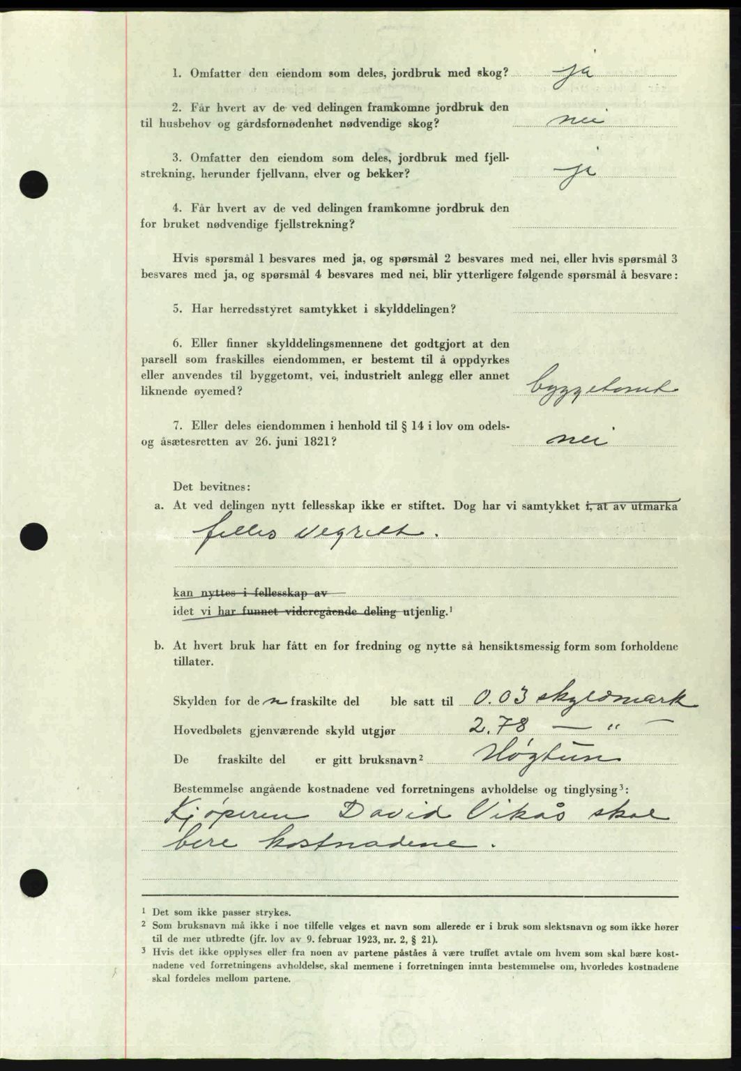 Romsdal sorenskriveri, AV/SAT-A-4149/1/2/2C: Mortgage book no. A26, 1948-1948, Diary no: : 1790/1948