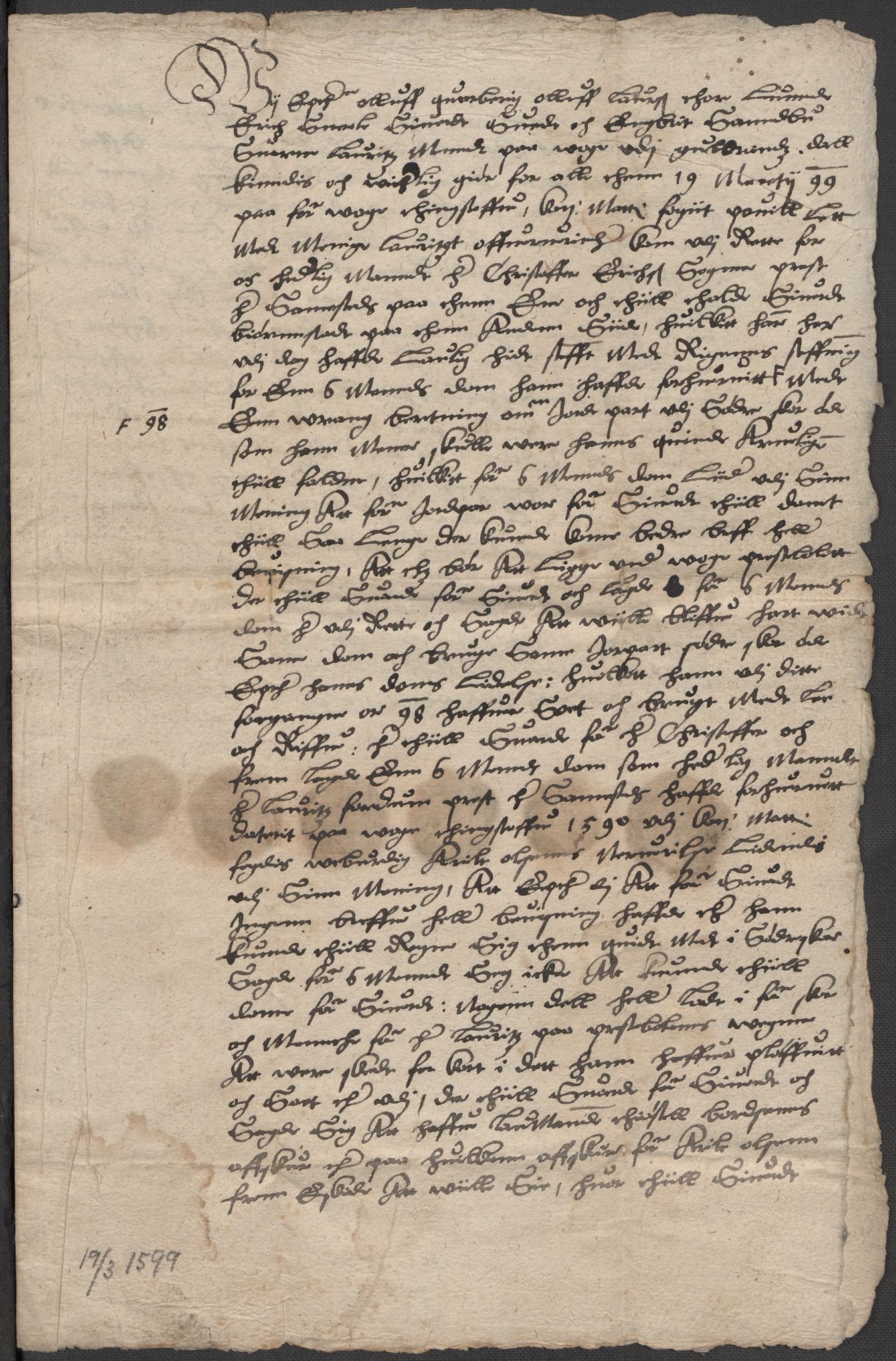 Riksarkivets diplomsamling, AV/RA-EA-5965/F15/L0013: Prestearkiv - Oppland, 1590-1657, p. 25