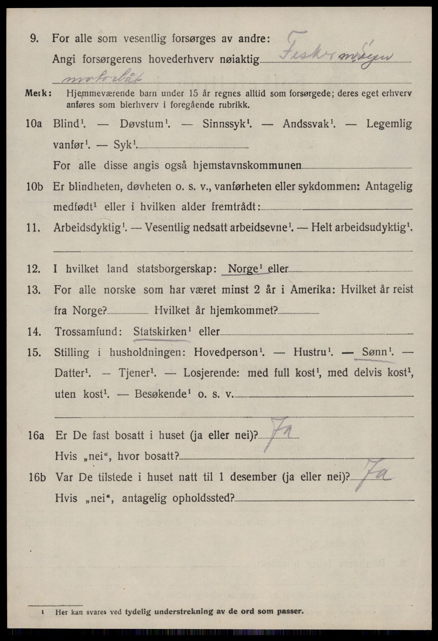 SAT, 1920 census for Aukra, 1920, p. 6162