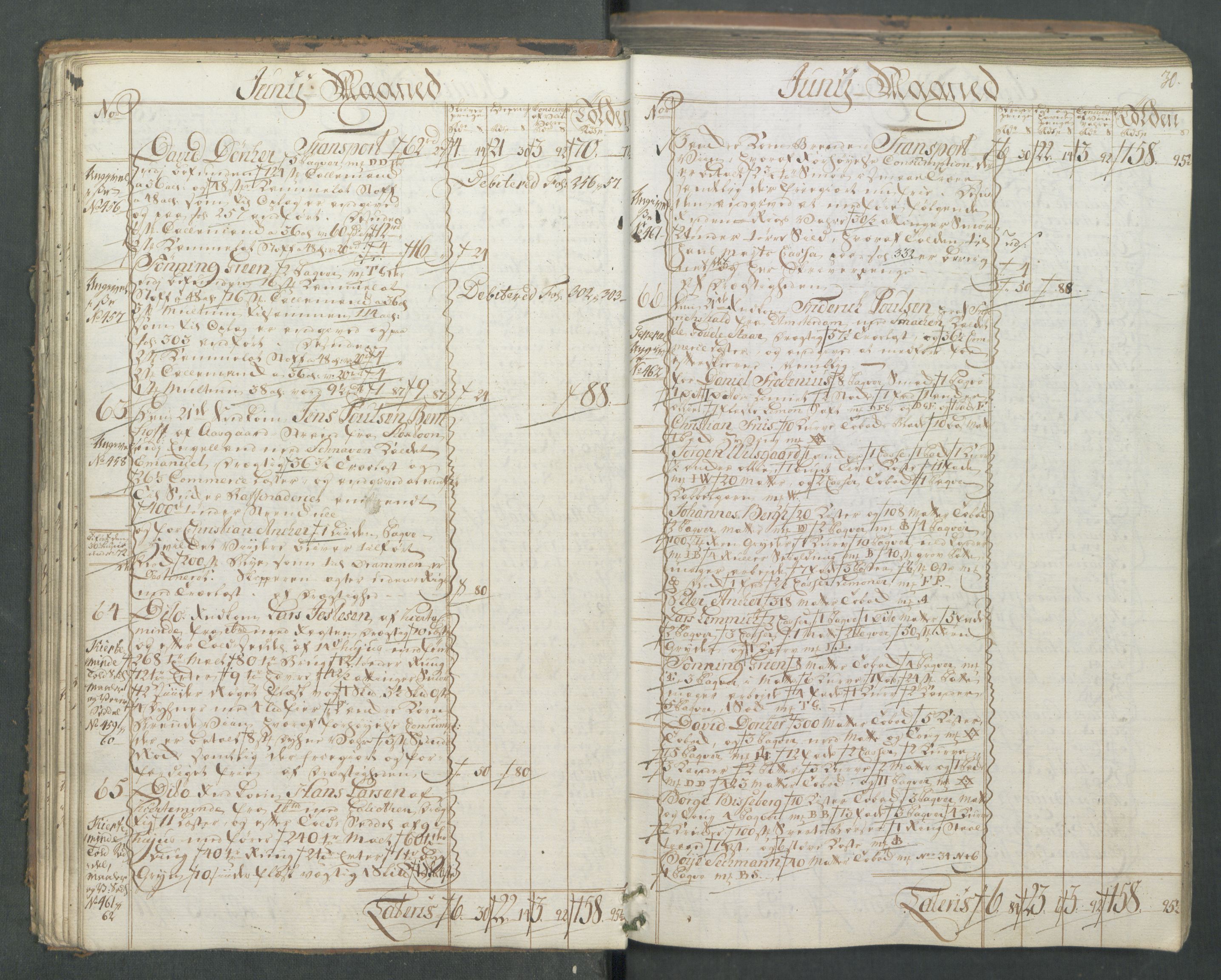 Generaltollkammeret, tollregnskaper, AV/RA-EA-5490/R01/L0046/0001: Tollregnskaper Fredrikshald / Inngående hovedtollbok, 1762, p. 29b-30a