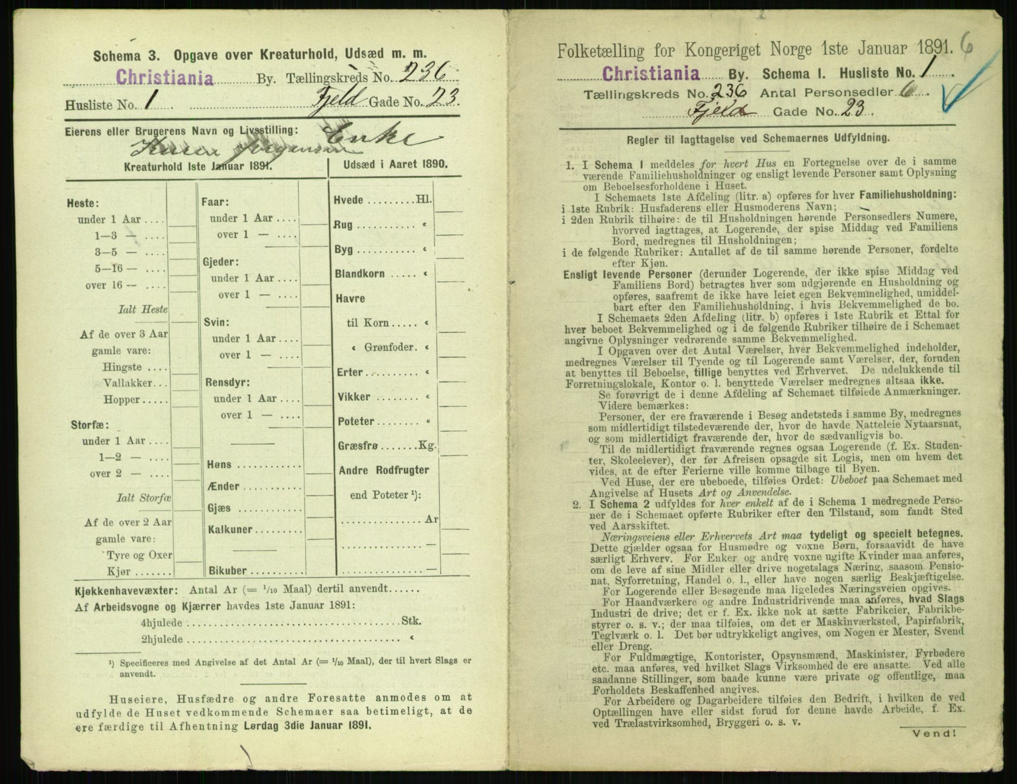 RA, 1891 census for 0301 Kristiania, 1891, p. 143990