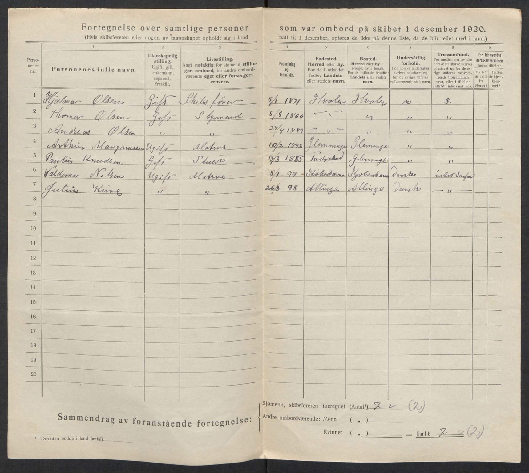 SAO, 1920 census for Sarpsborg, 1920, p. 29590