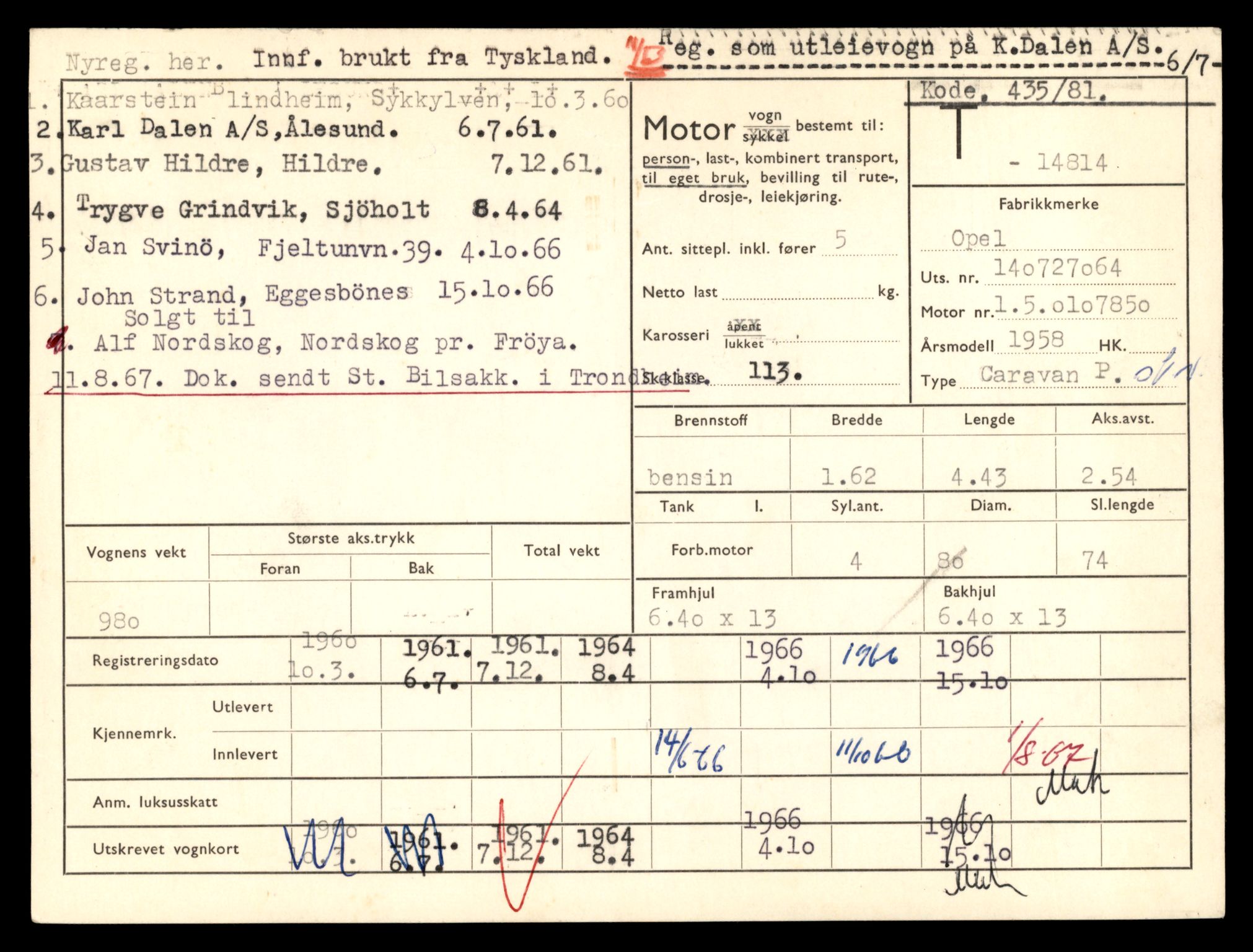 Møre og Romsdal vegkontor - Ålesund trafikkstasjon, AV/SAT-A-4099/F/Fe/L0048: Registreringskort for kjøretøy T 14721 - T 14863, 1927-1998, p. 2043