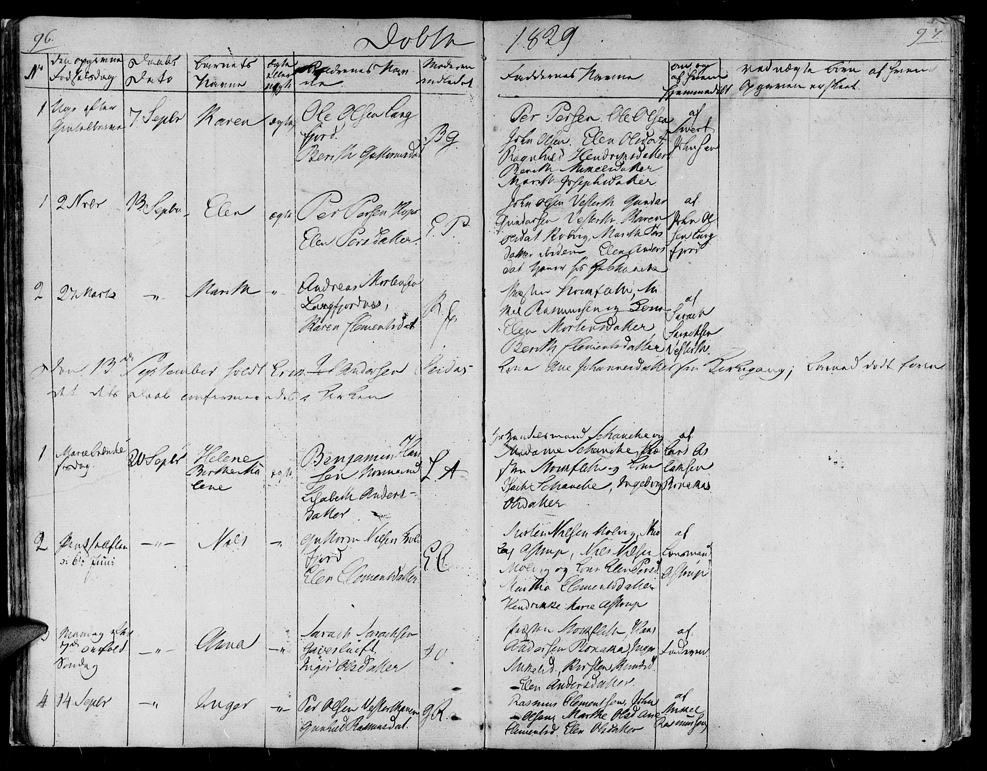 Lebesby sokneprestkontor, SATØ/S-1353/H/Ha/L0002kirke: Parish register (official) no. 2, 1816-1833, p. 96-97