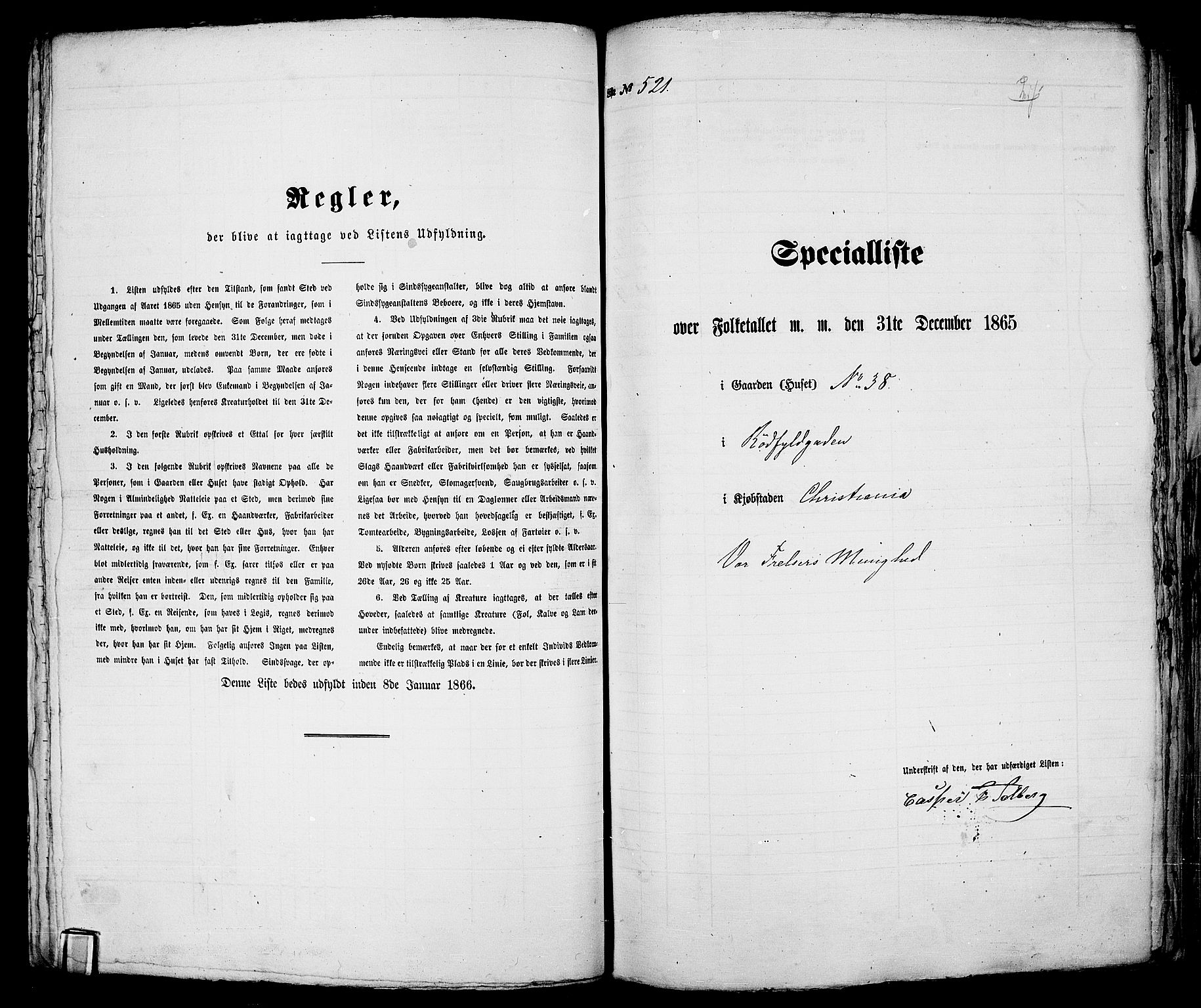 RA, 1865 census for Kristiania, 1865, p. 1388