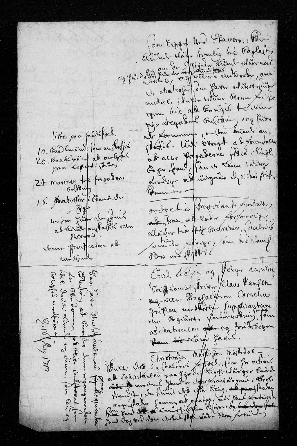 Stattholderembetet 1572-1771, AV/RA-EA-2870/Aa/L0005: Konsept til voteringsprotokoll, 1713, p. 96