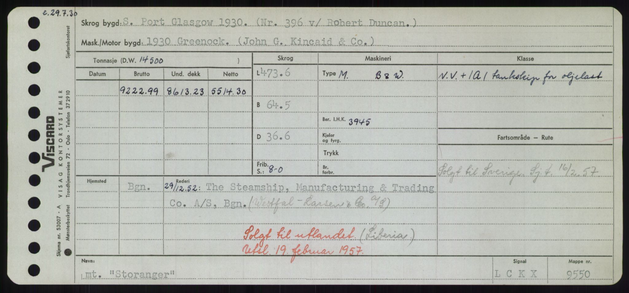 Sjøfartsdirektoratet med forløpere, Skipsmålingen, RA/S-1627/H/Hd/L0036: Fartøy, St, p. 457