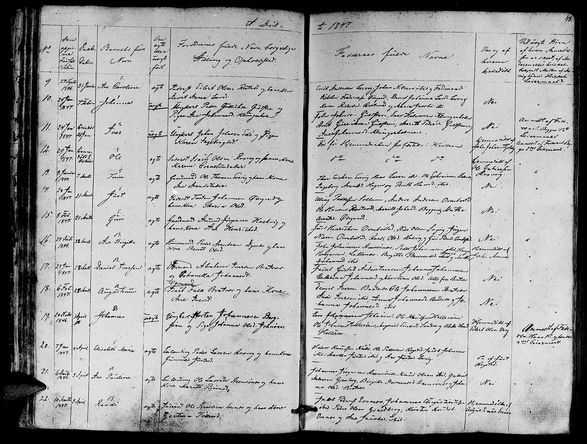 Ministerialprotokoller, klokkerbøker og fødselsregistre - Møre og Romsdal, AV/SAT-A-1454/581/L0936: Parish register (official) no. 581A04, 1836-1852, p. 48