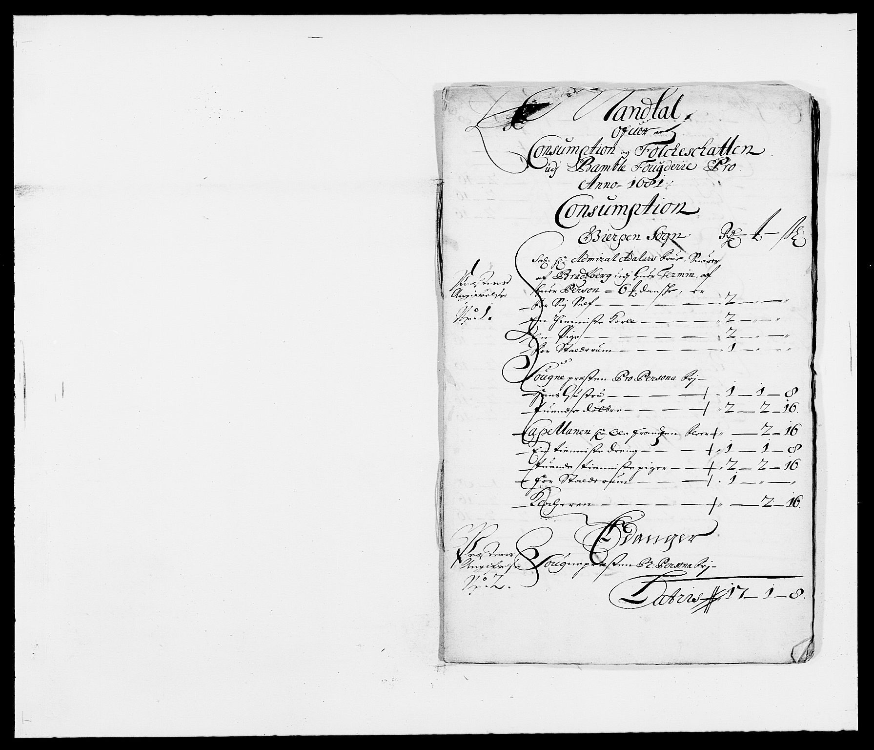 Rentekammeret inntil 1814, Reviderte regnskaper, Fogderegnskap, RA/EA-4092/R34/L2045: Fogderegnskap Bamble, 1680-1681, p. 363
