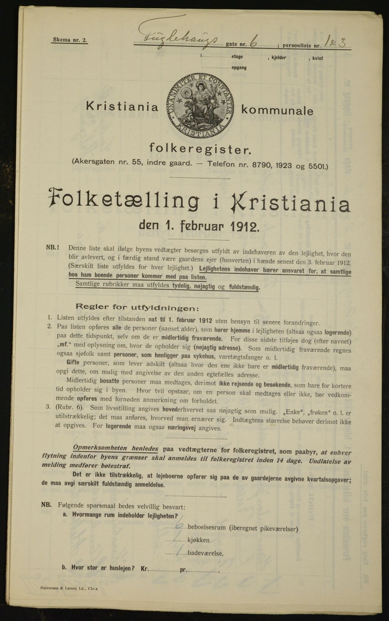 OBA, Municipal Census 1912 for Kristiania, 1912, p. 28218