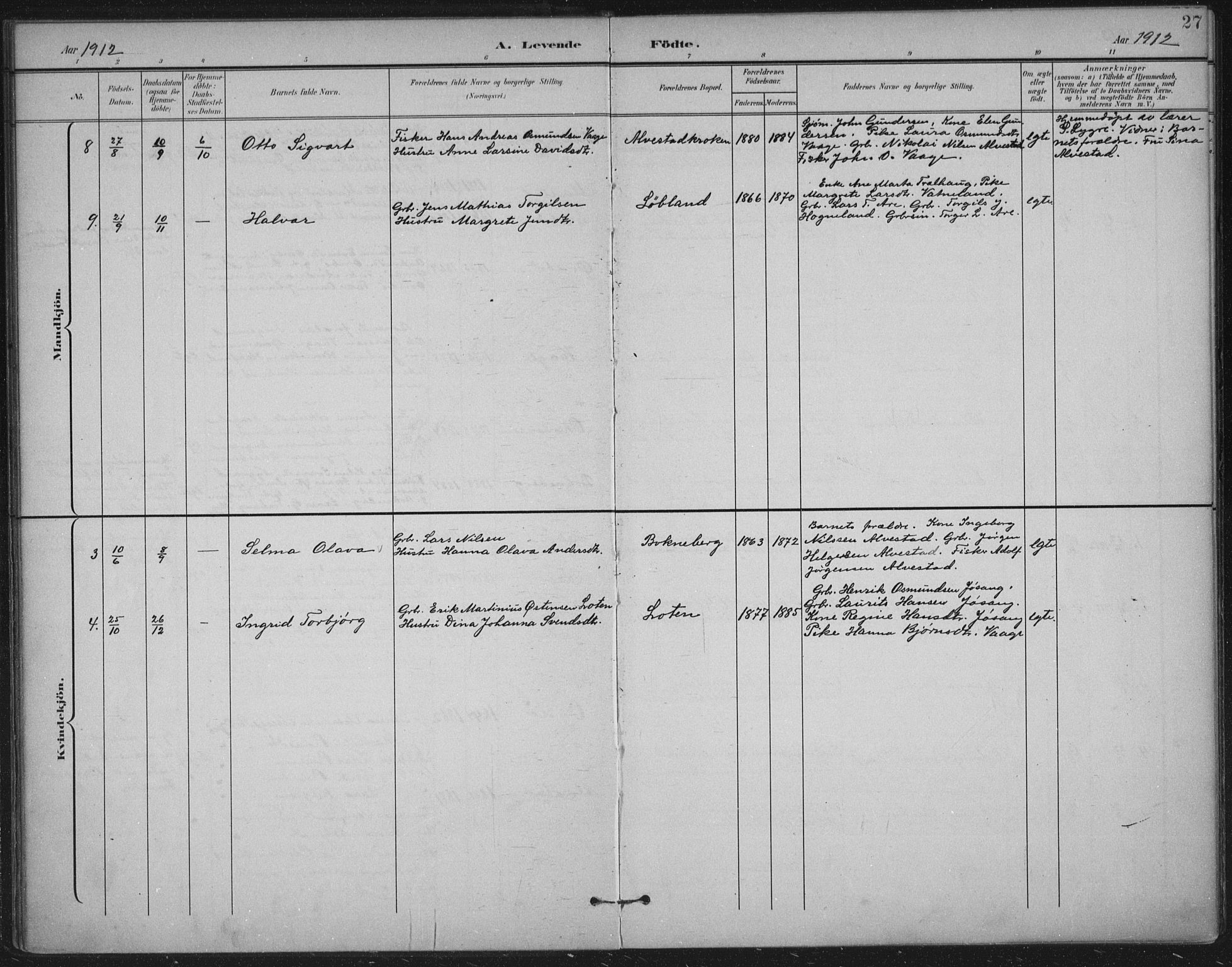 Tysvær sokneprestkontor, AV/SAST-A -101864/H/Ha/Haa/L0009: Parish register (official) no. A 9, 1898-1925, p. 27