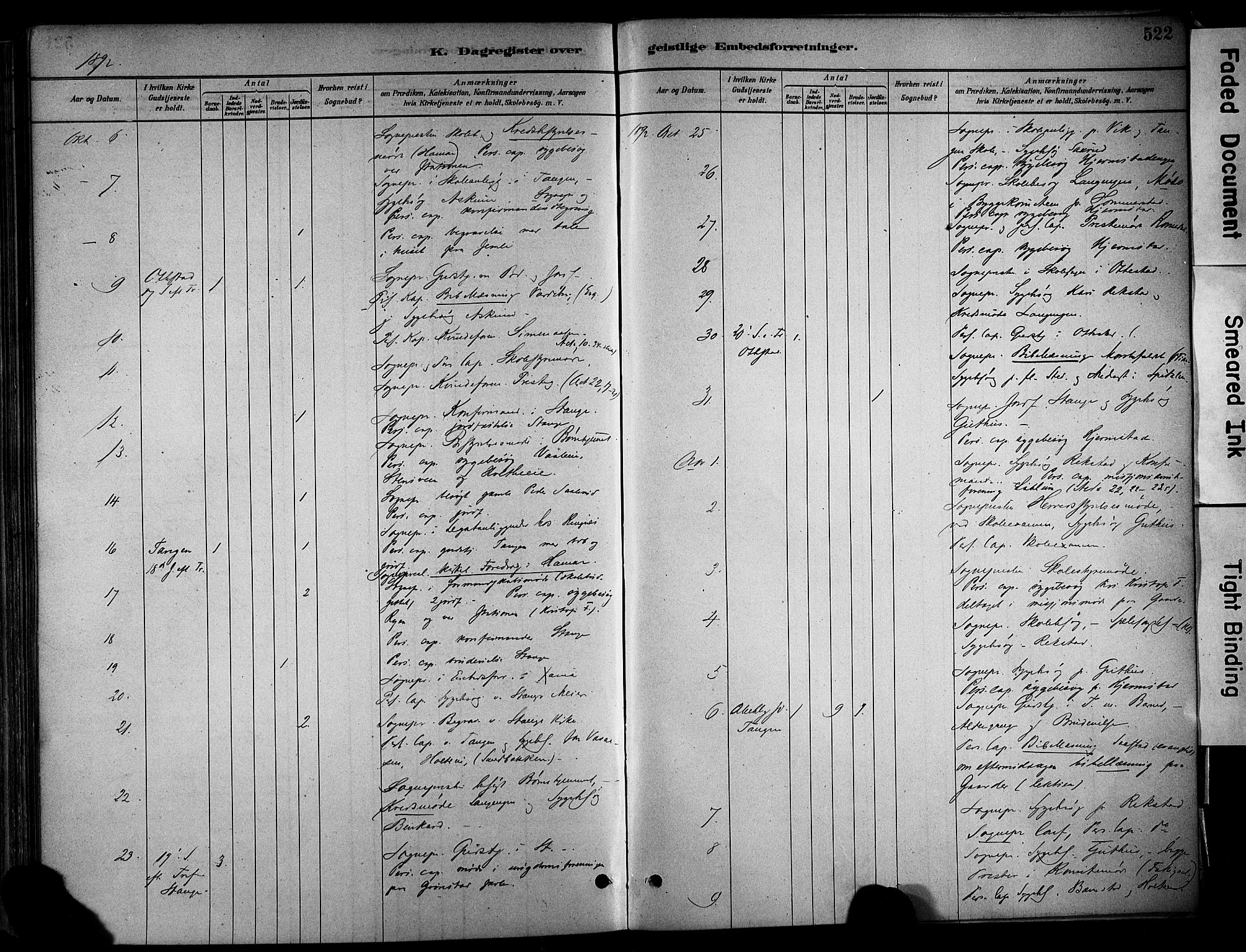 Stange prestekontor, AV/SAH-PREST-002/K/L0017: Parish register (official) no. 17, 1880-1893, p. 522