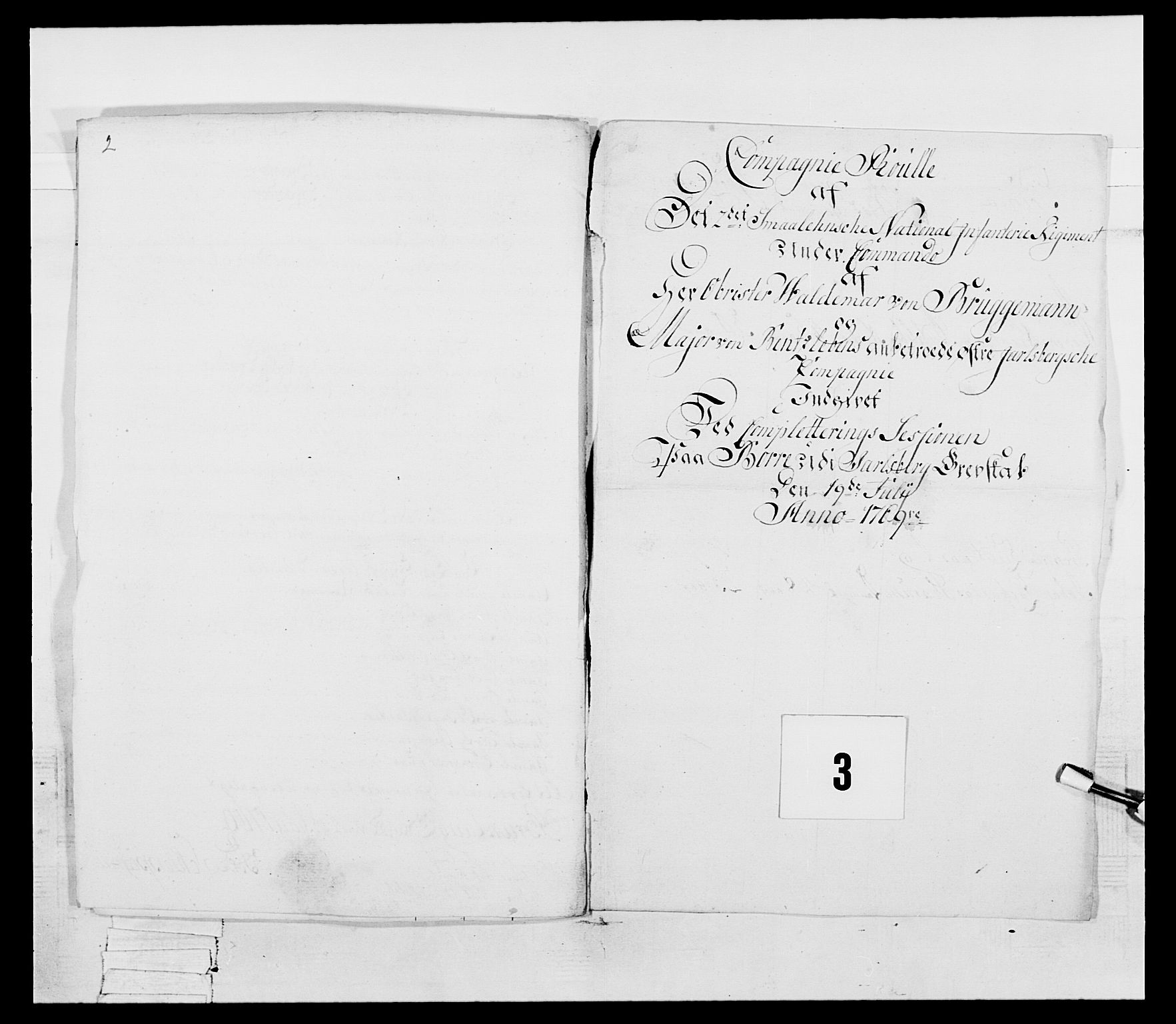 Generalitets- og kommissariatskollegiet, Det kongelige norske kommissariatskollegium, RA/EA-5420/E/Eh/L0054: 2. Smålenske nasjonale infanteriregiment, 1769-1776, p. 12