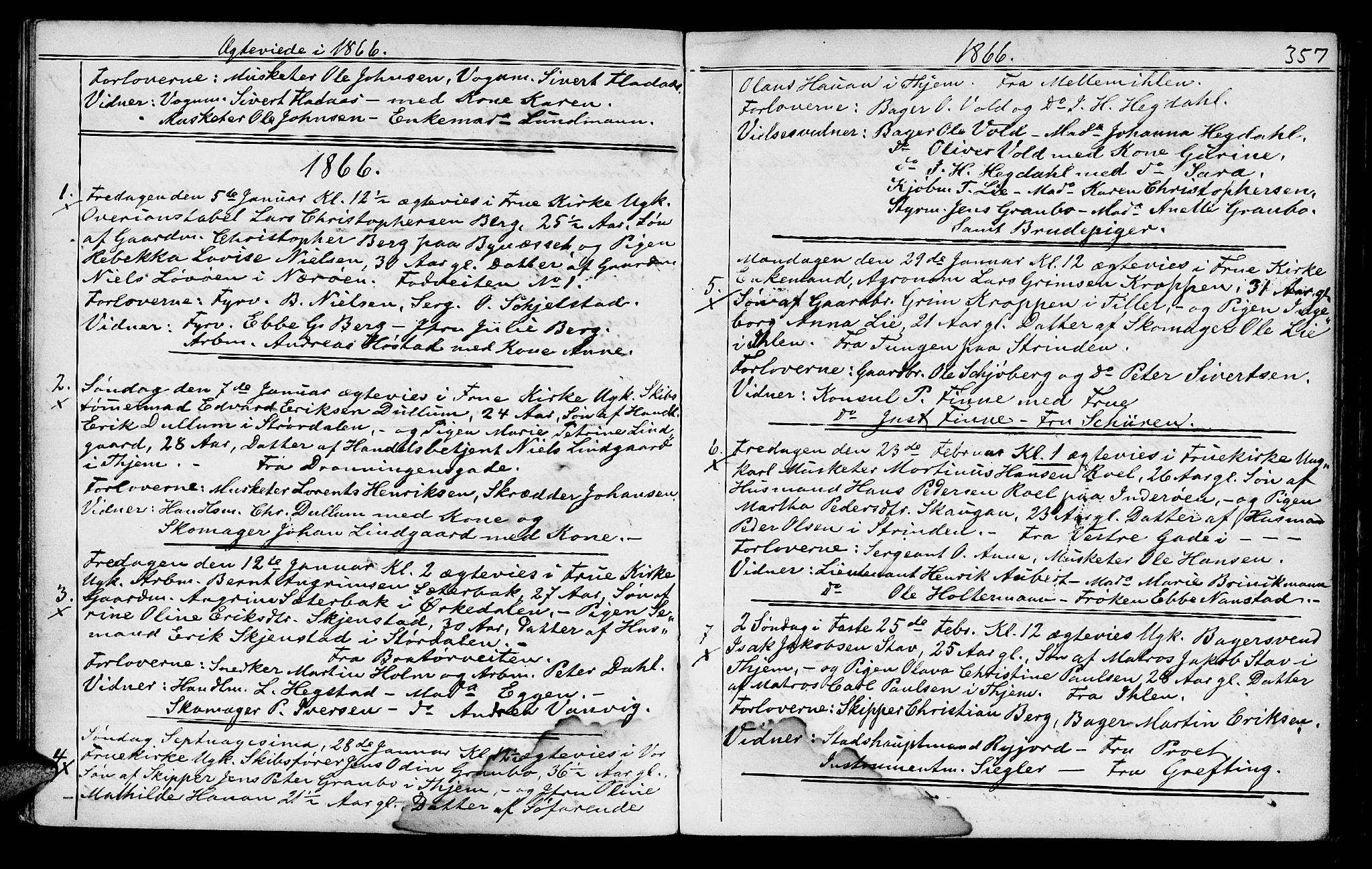 Ministerialprotokoller, klokkerbøker og fødselsregistre - Sør-Trøndelag, SAT/A-1456/602/L0140: Parish register (copy) no. 602C08, 1864-1872, p. 356-357