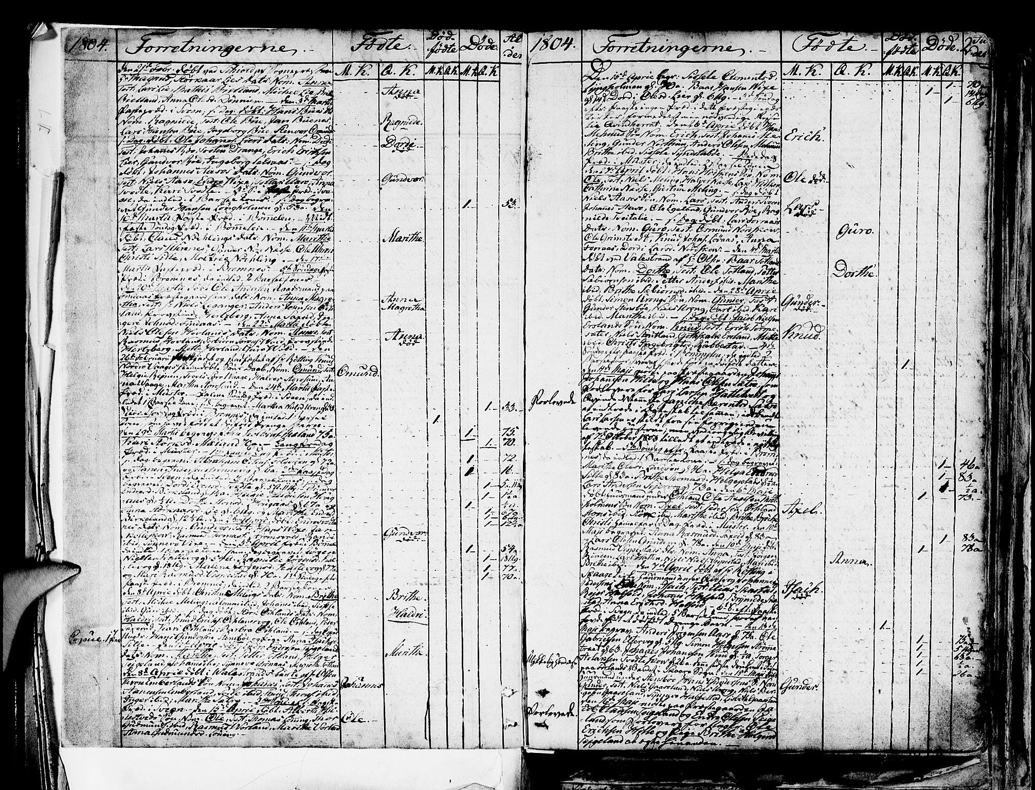 Finnås sokneprestembete, AV/SAB-A-99925/H/Ha/Haa/Haaa/L0004: Parish register (official) no. A 4, 1804-1830, p. 2