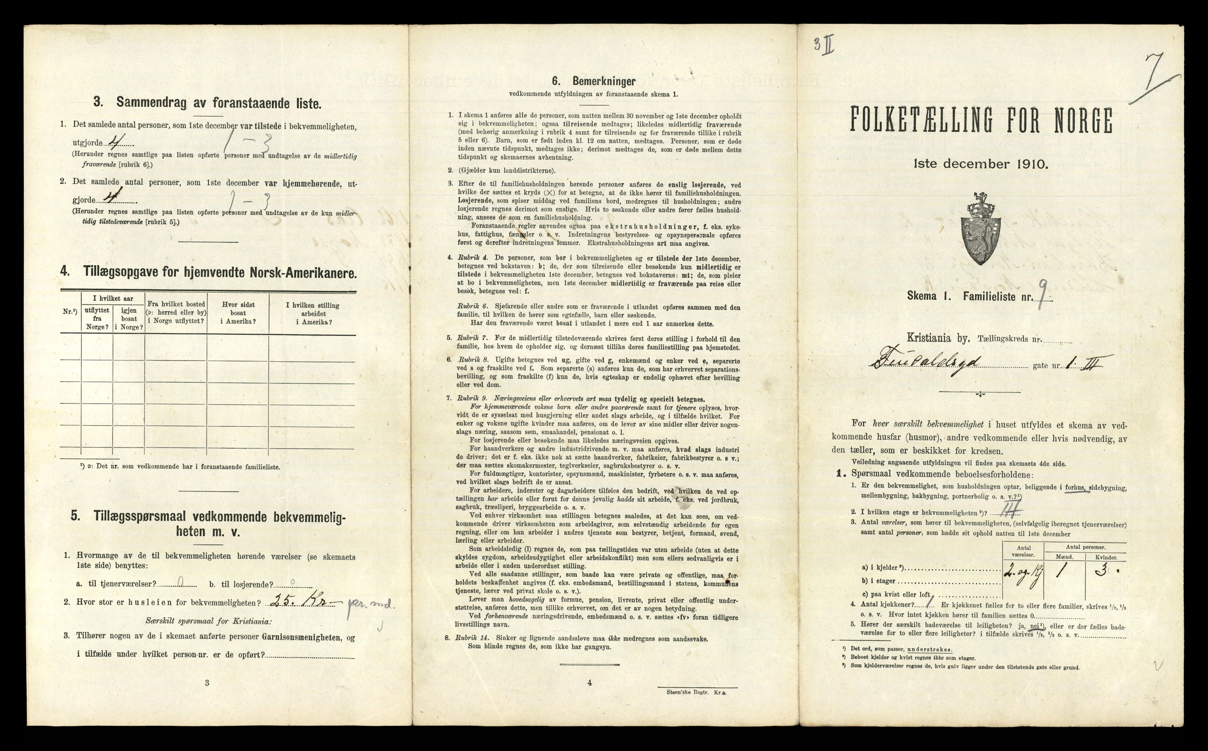 RA, 1910 census for Kristiania, 1910, p. 23399