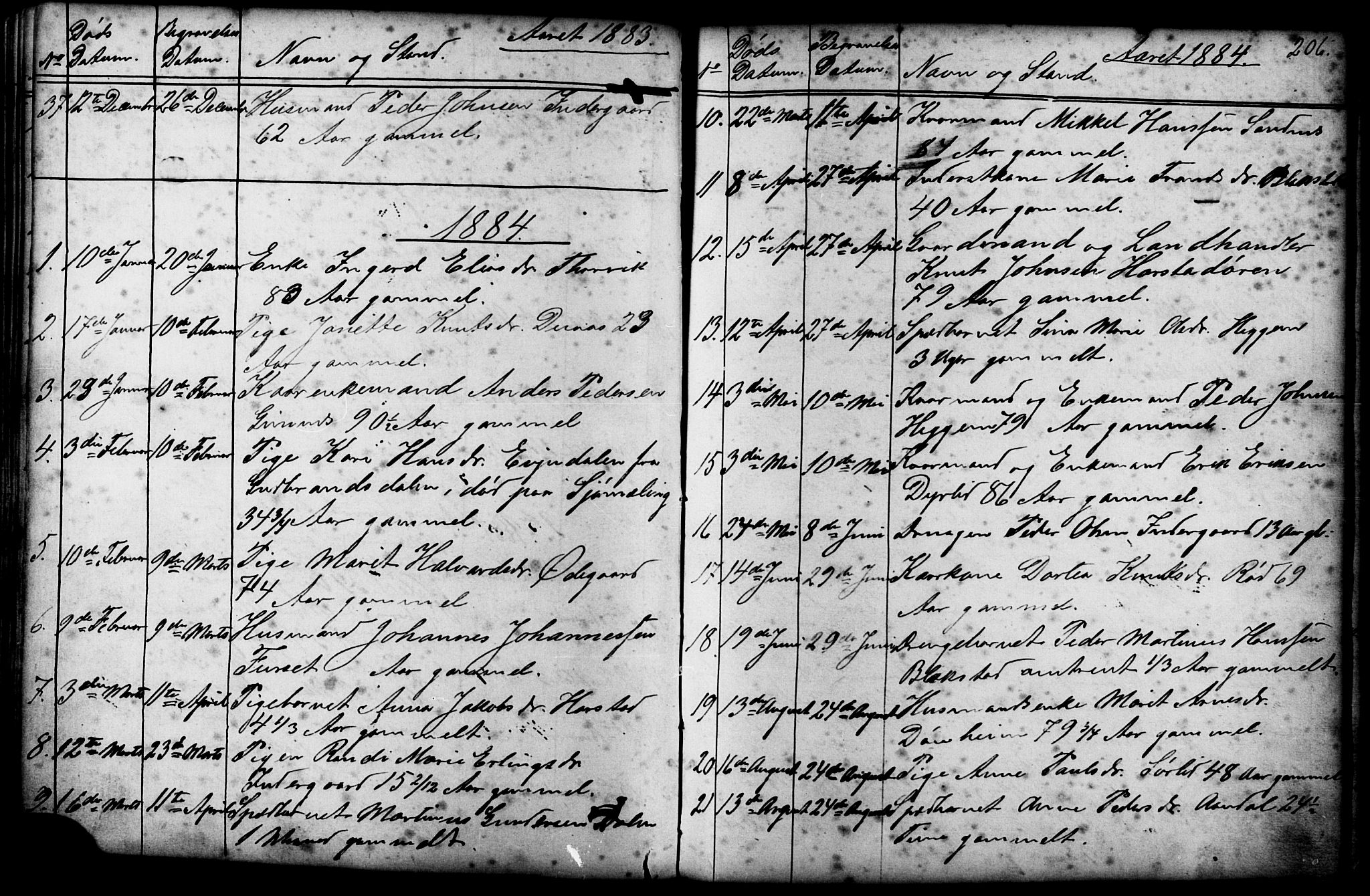 Ministerialprotokoller, klokkerbøker og fødselsregistre - Møre og Romsdal, AV/SAT-A-1454/584/L0969: Parish register (copy) no. 584C02, 1877-1911, p. 206