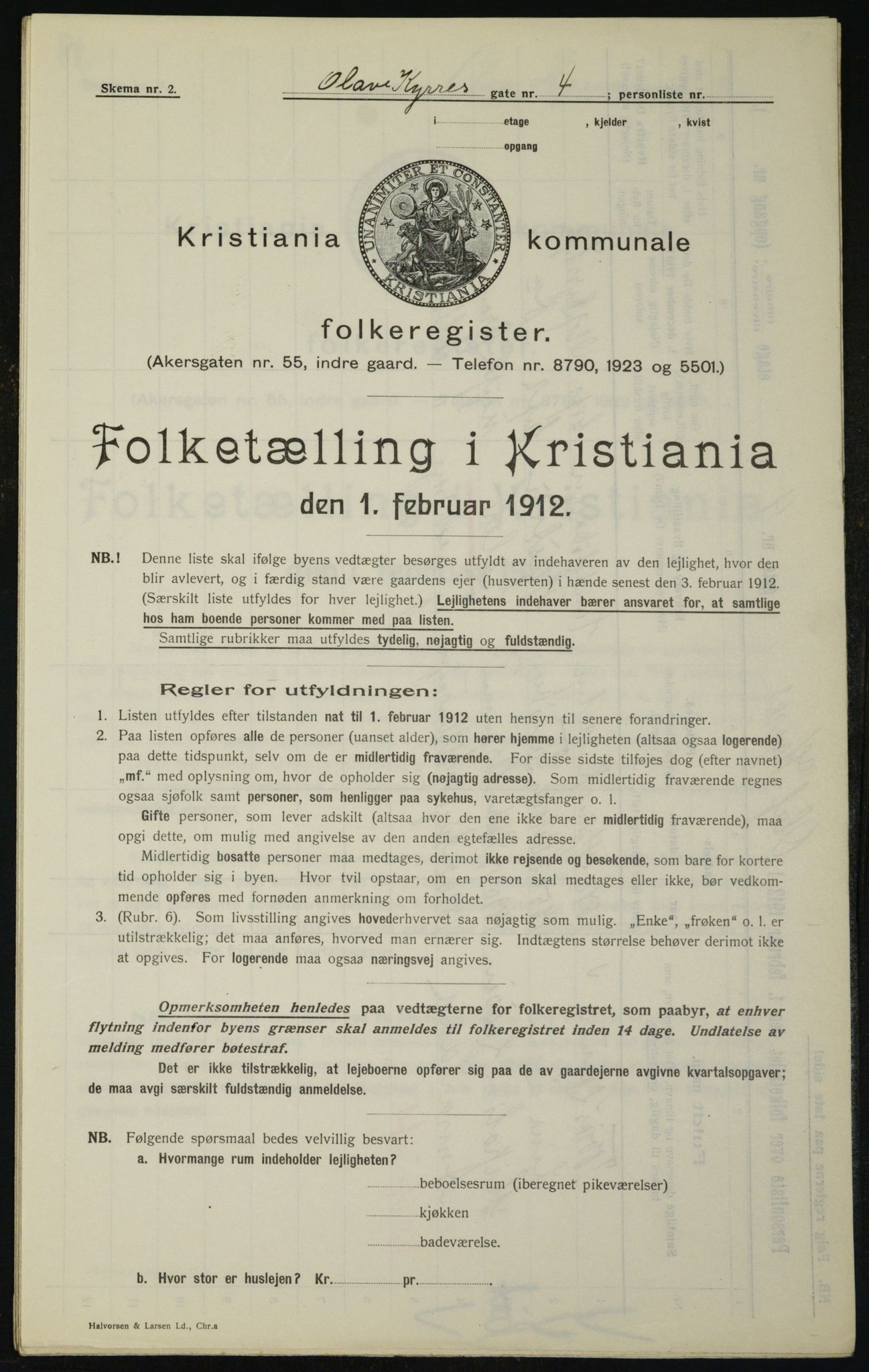 OBA, Municipal Census 1912 for Kristiania, 1912, p. 75957