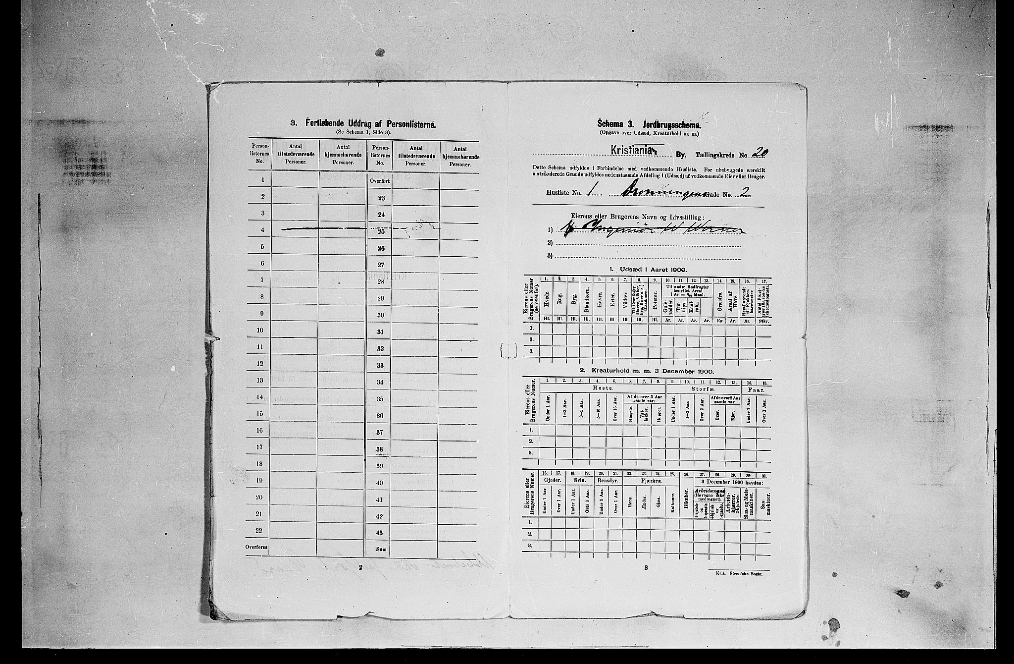 SAO, 1900 census for Kristiania, 1900, p. 17131