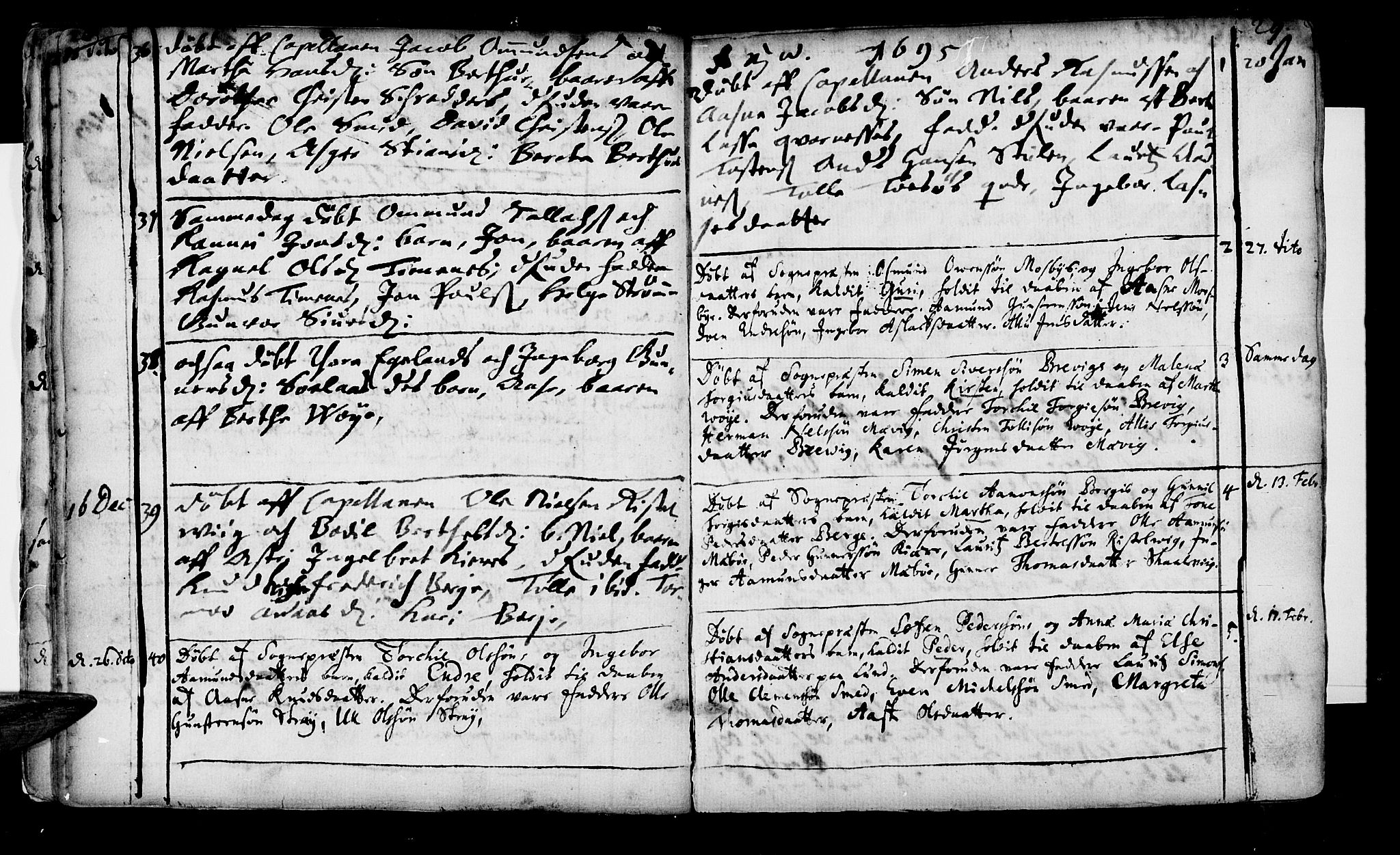 Oddernes sokneprestkontor, SAK/1111-0033/F/Fa/Faa/L0001: Parish register (official) no. A 1, 1692-1718, p. 28-29